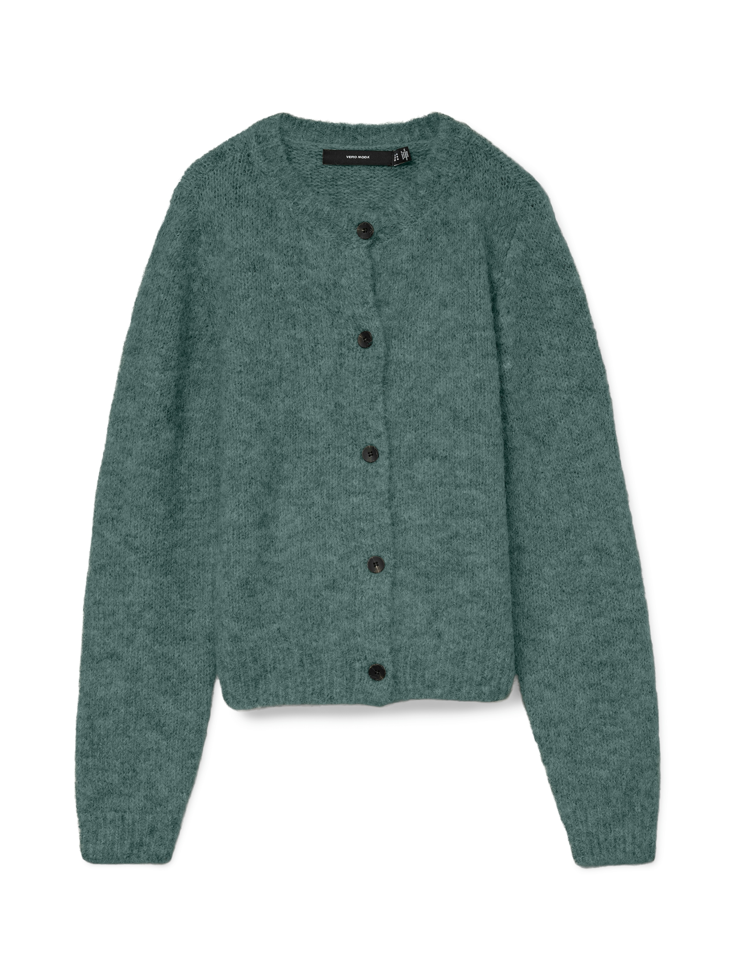 Vero Moda Strickjacke »VMNOVAH LS O-NECK BUTTON CARDI GA NOOS« Materialmix, regular fit