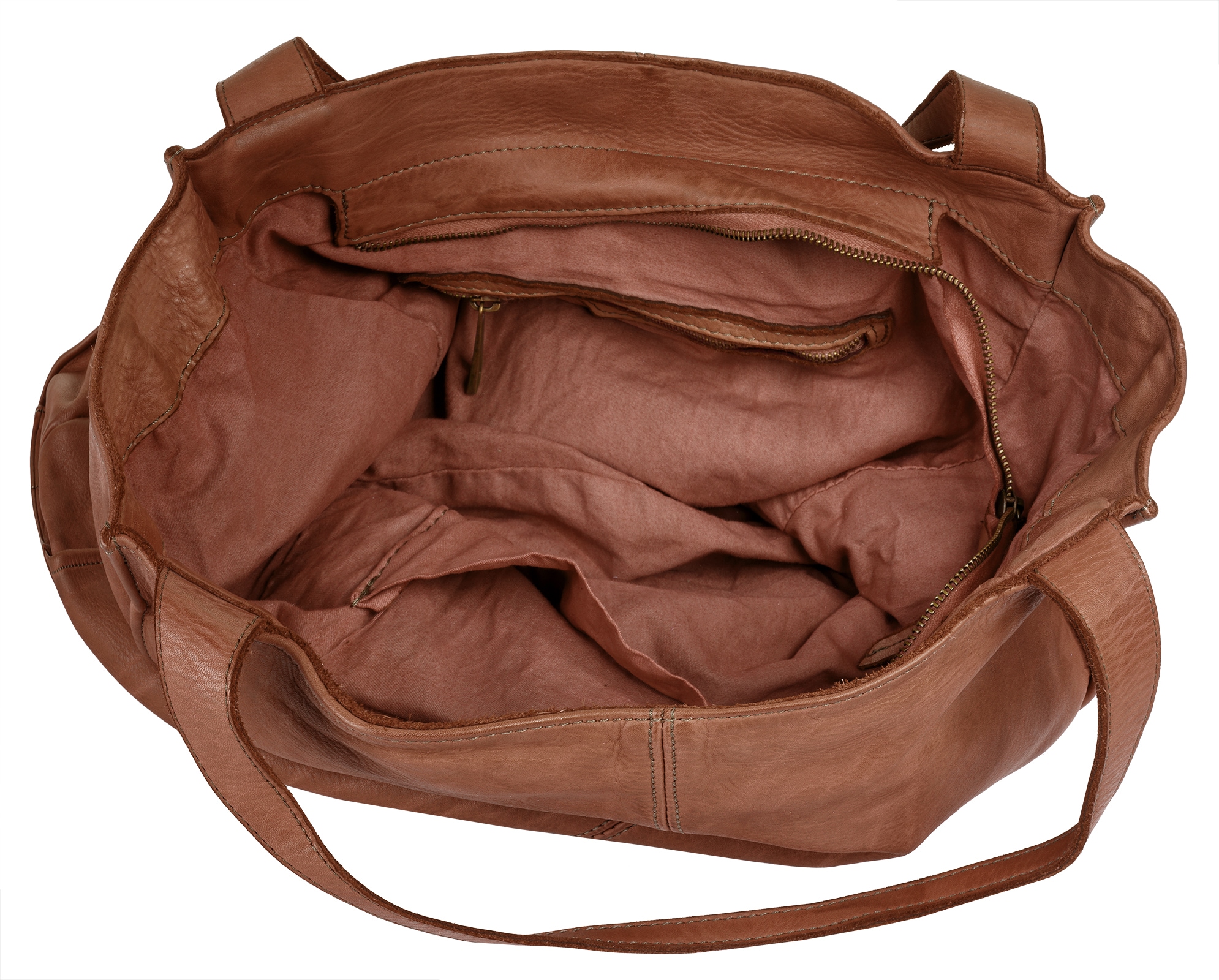 Samantha Look Shopper echt Leder, Made in Italy