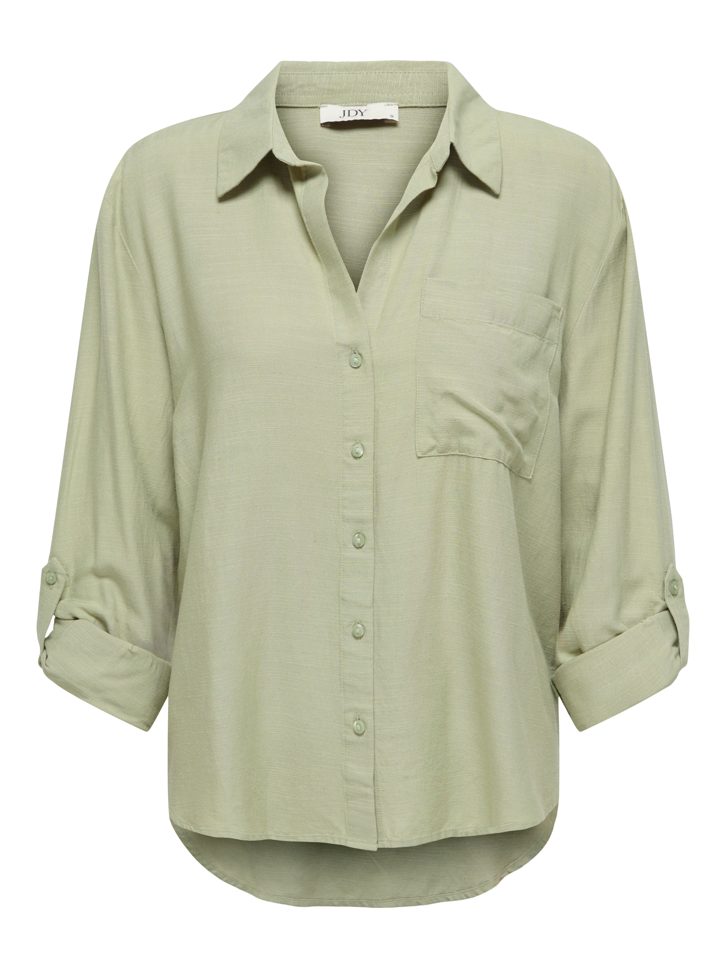 JDY Blouse chemise »JDYCAYA LINEN LOOSE L/S SHIRT WVN DIA« avec lin