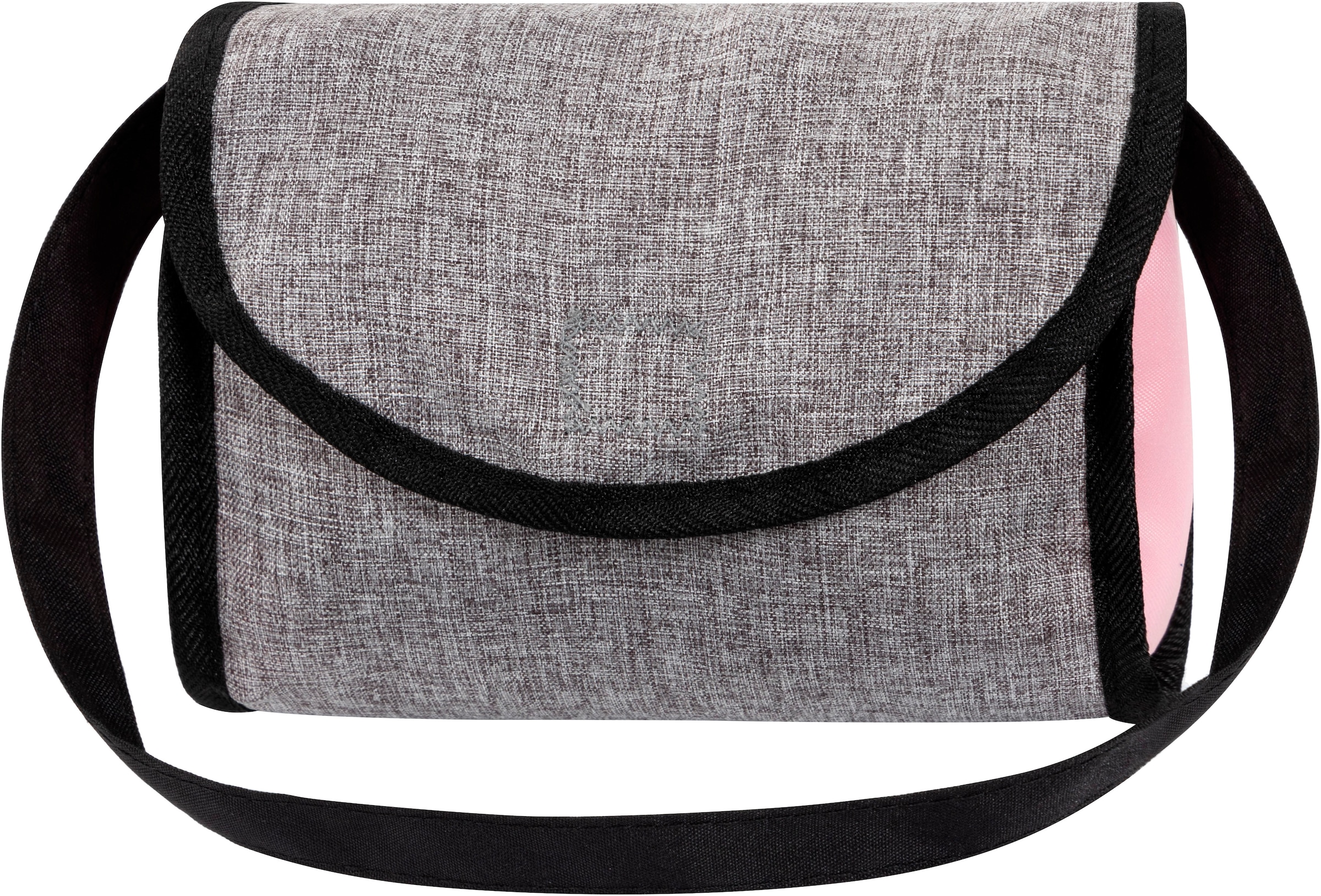 Bayer Poussette jumelle pour poupée »Twin Star, grau/rosa« mit Wickeltasche