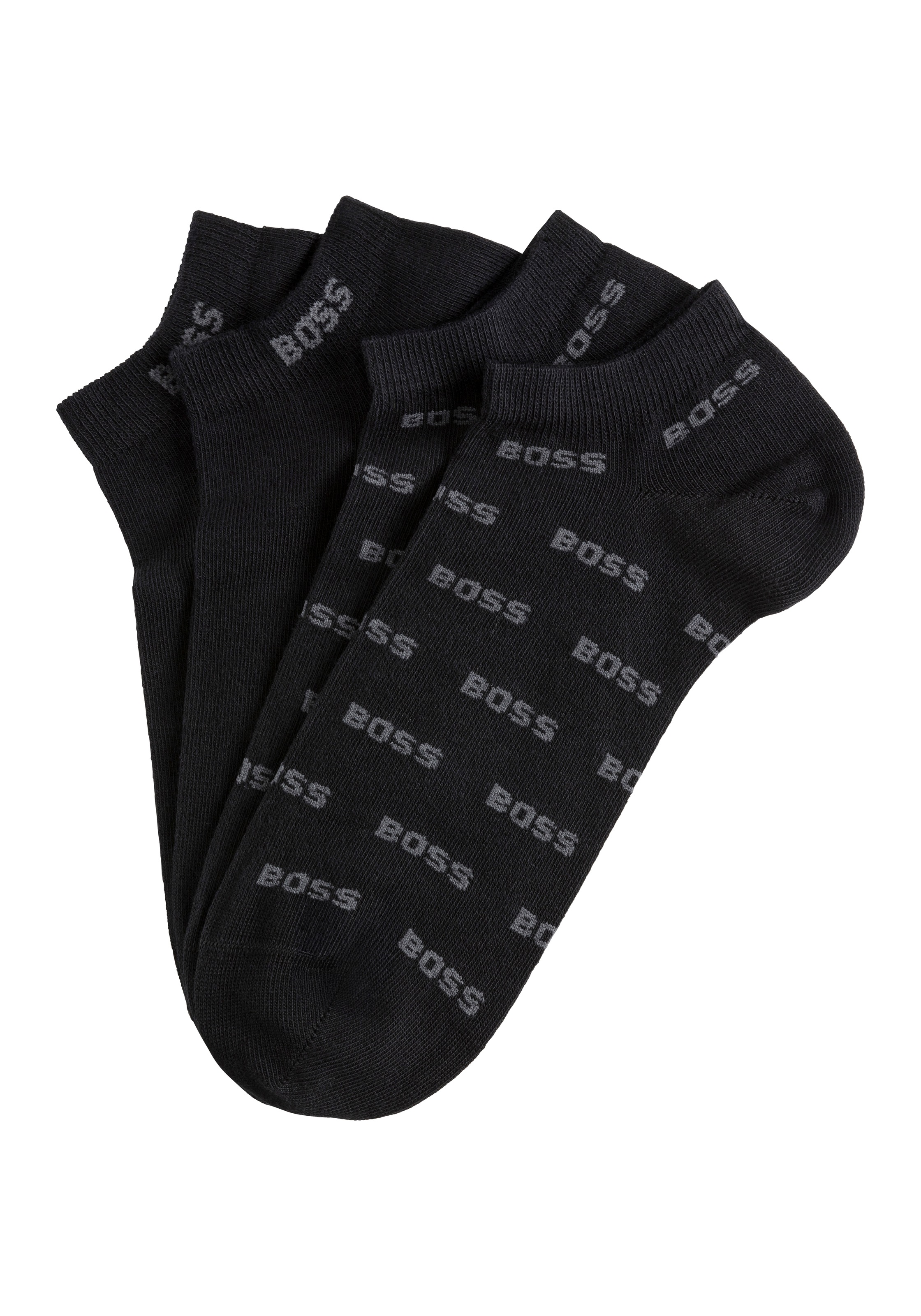 BOSS Freizeitsocken »2P AS Allover CC« Packung, 2er,  mit Logostickereien