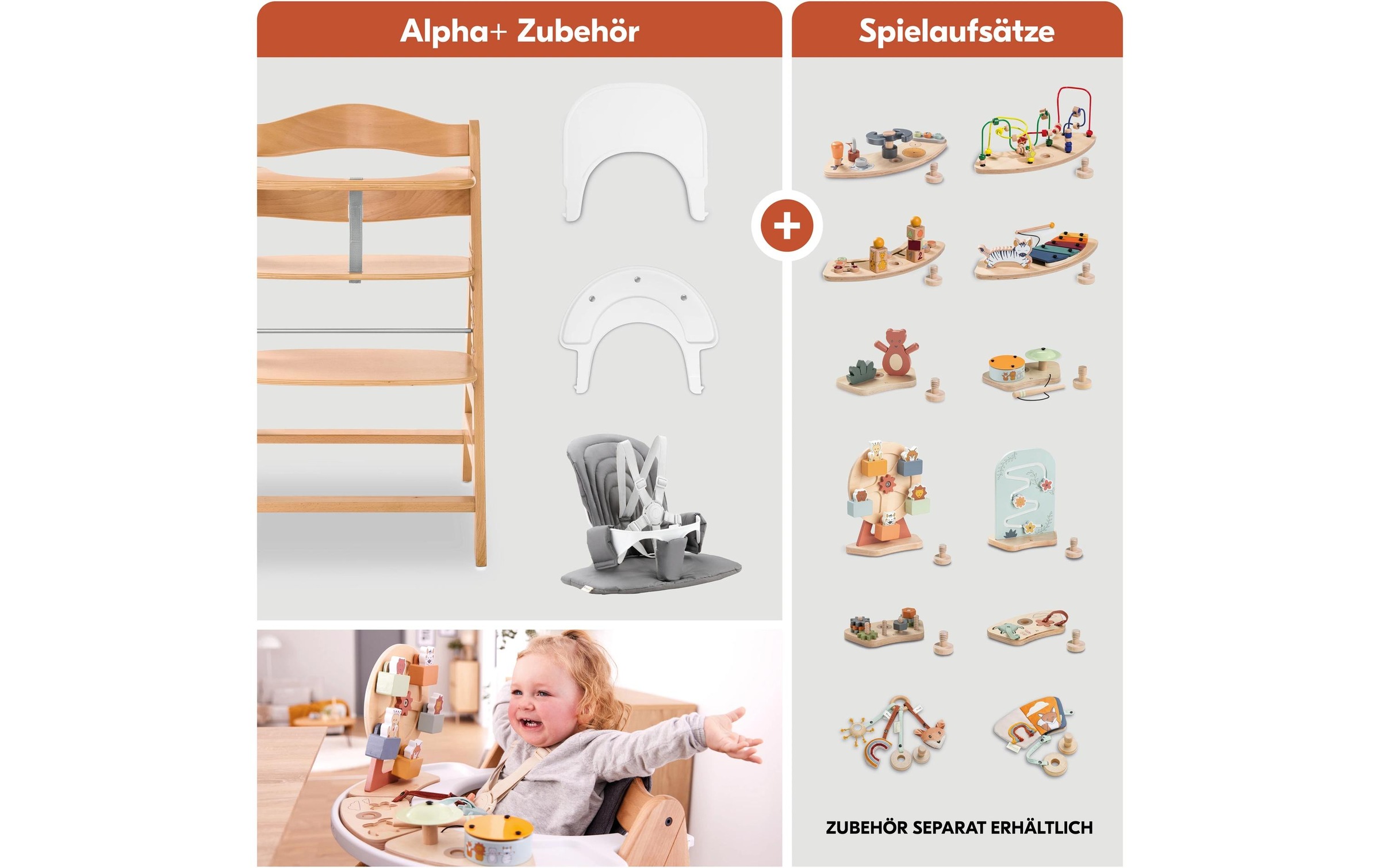 Hauck Hochstuhl »Hochstuhl Alpha+ Pro, mit Newborn-Aufsatz« () dieses Produkt besteht aus FSC®-zertifiziertem Material