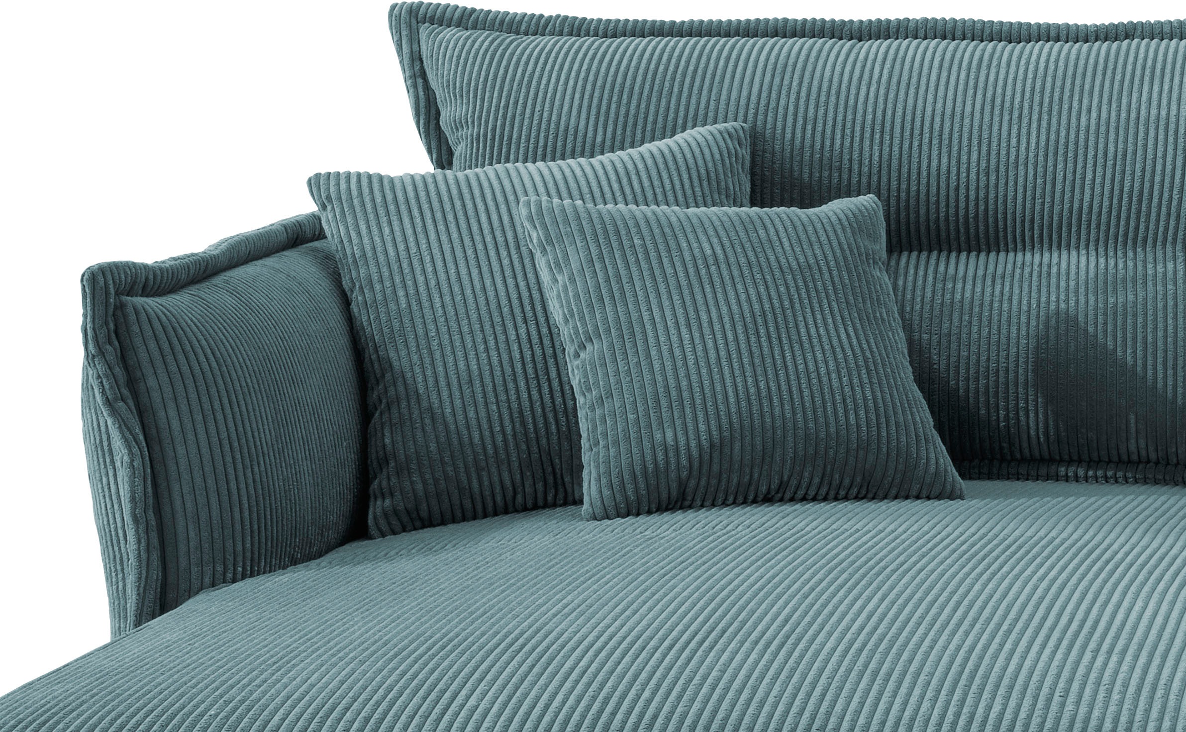 Home affaire Ecksofa »Lazio modern und bequem, schmale Armlehnen, tolle Detailverarbeitung« zwei verschiedene Fussfarben wählbar