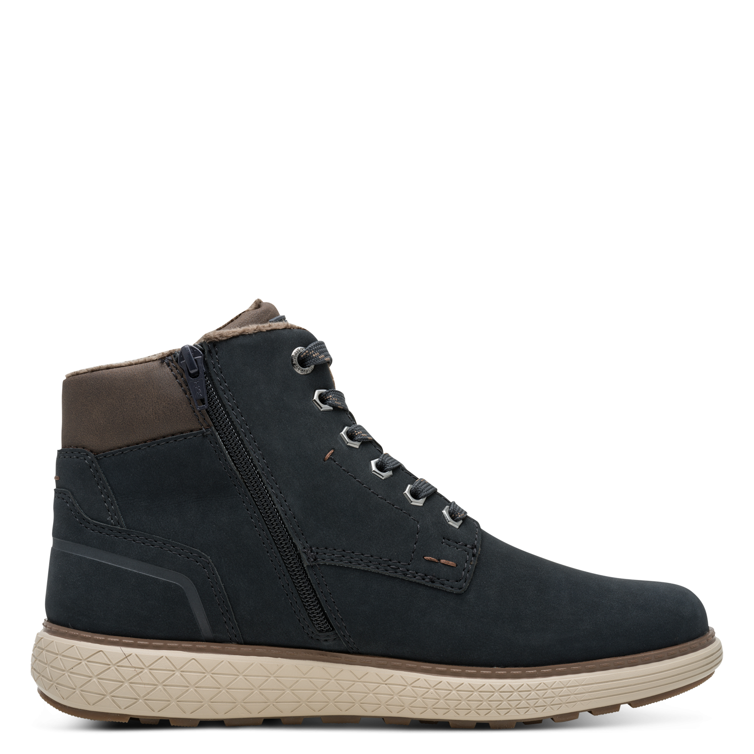 MARCO TOZZI Bottines à lacets  Bottes d'automne, chaussures à lacets avec étiquette latérale