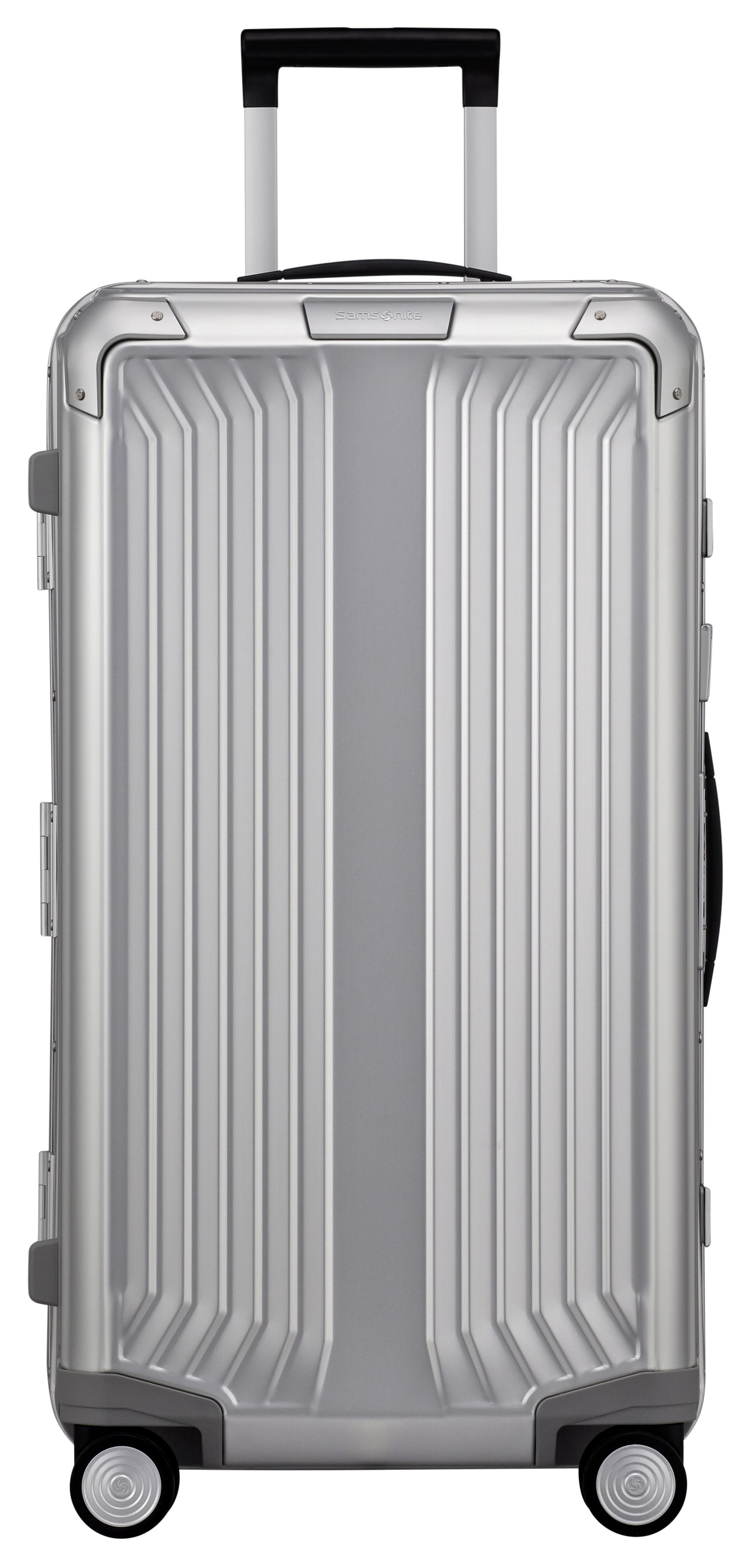 Samsonite Trolley à coque dure »LITE-BOX ALU TRUNK, verschiedene Grössen und Farben« 93 litre 4 Rollen avec boîtier en aluminium robuste, coins renforcés
