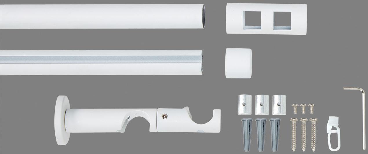 Good Life Tringle à rideaux combinée »Cartucho« Ø 20 mm 2 läufig-läufig Fixmass