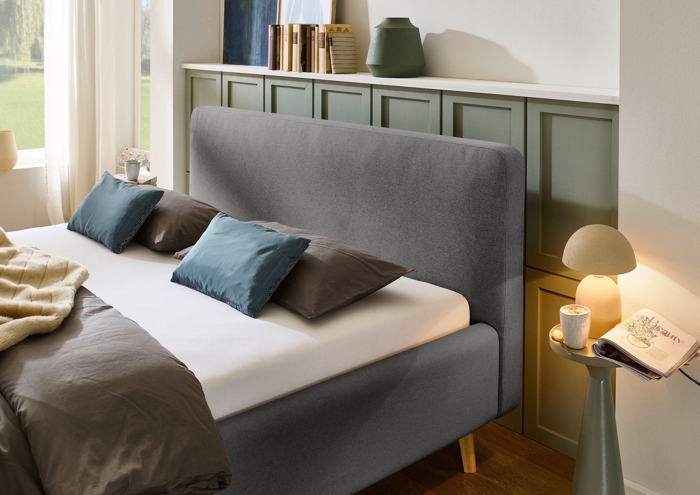 meise.möbel Lit rembourré »Mattis« Topseller, wahlweise mit Bettkasten