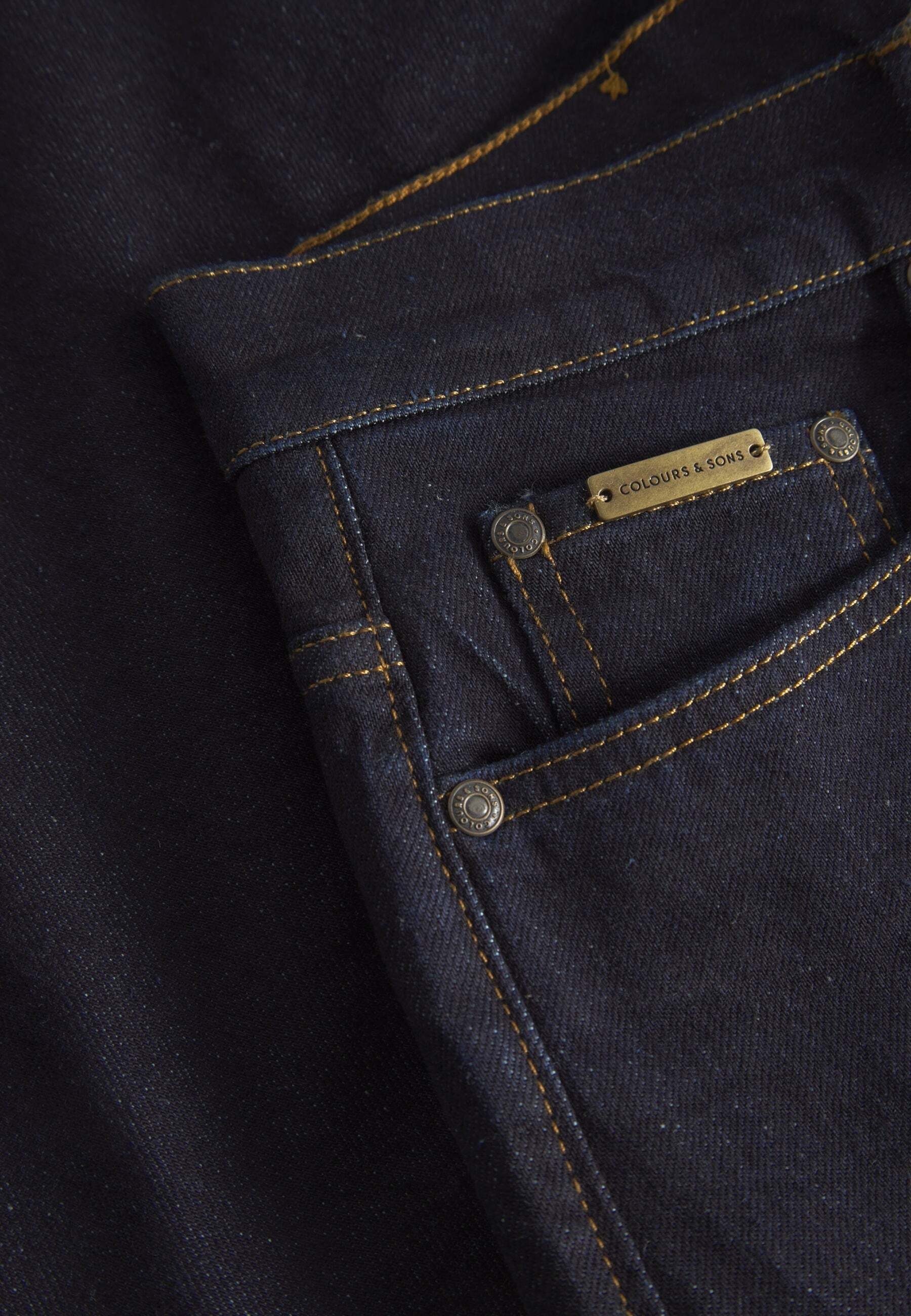 colours & sons Tapered-fit-Jeans »colours & sons Jeans Denim Cropped«