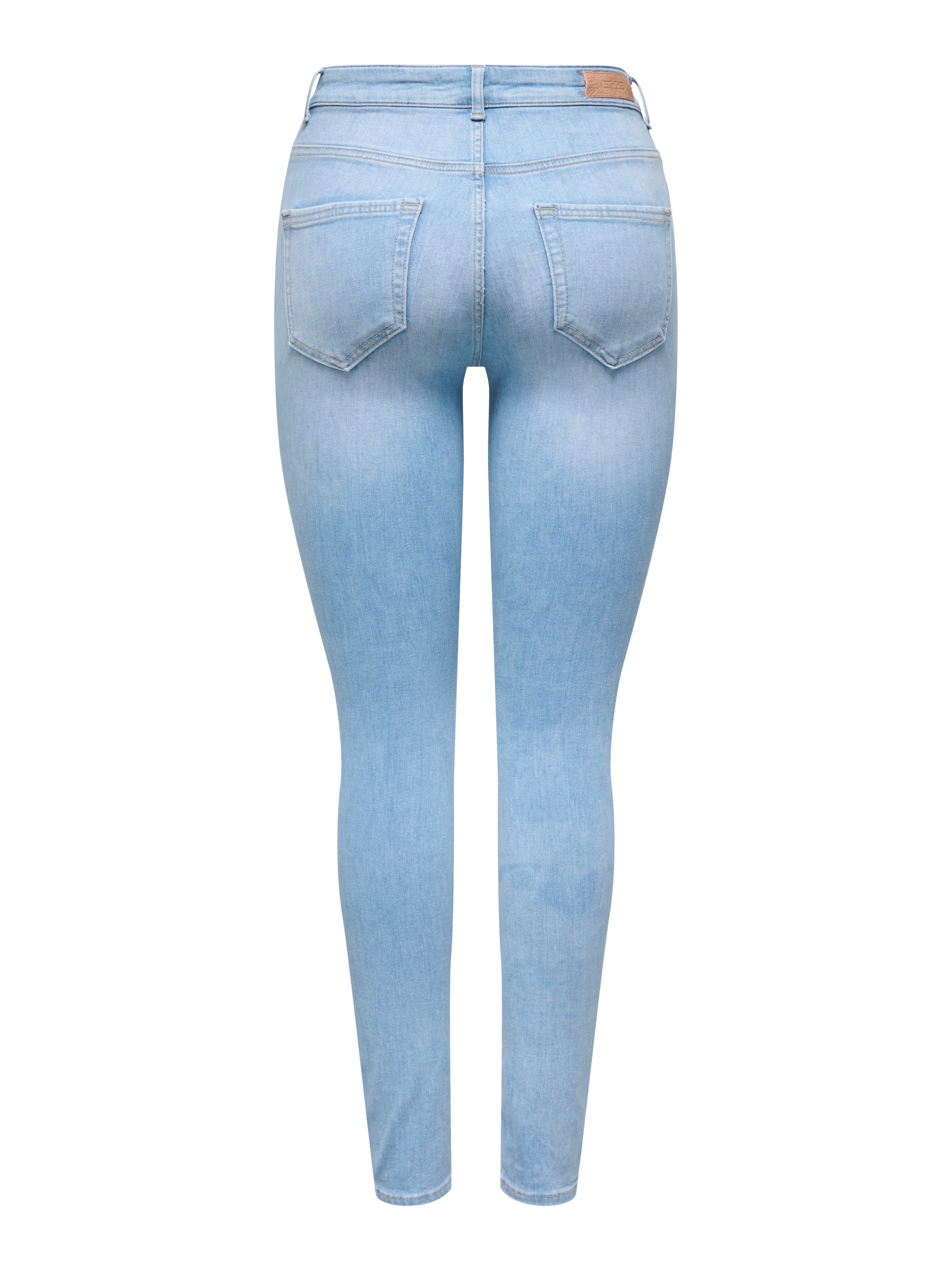 ONLY Jeans taille haute »ONLBLUSH HW SKINNY ANK DNM REA008 NOOS« Bleach Wash für einen Faded-Look