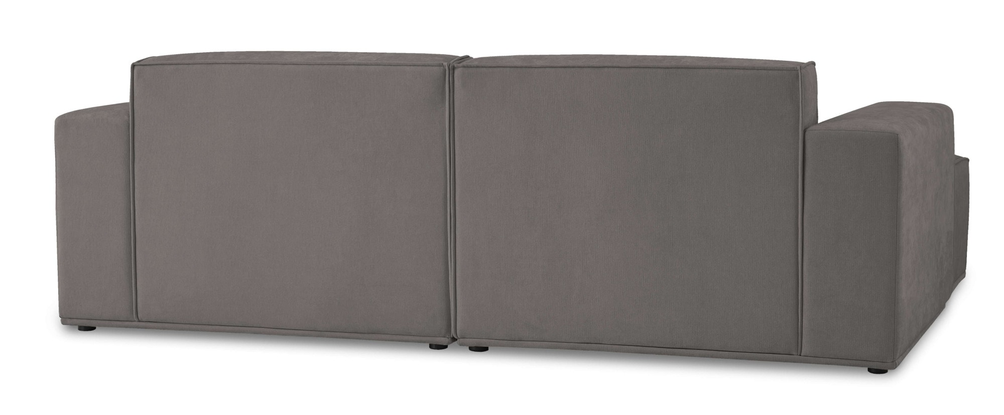 Home affaire Canapé d'angle »Avelin, 228 cm, L-Form, Chenille, Struktur-Boucle« mit Wellenunterfederung, Kedernaht, bodentief, Skandi-Design