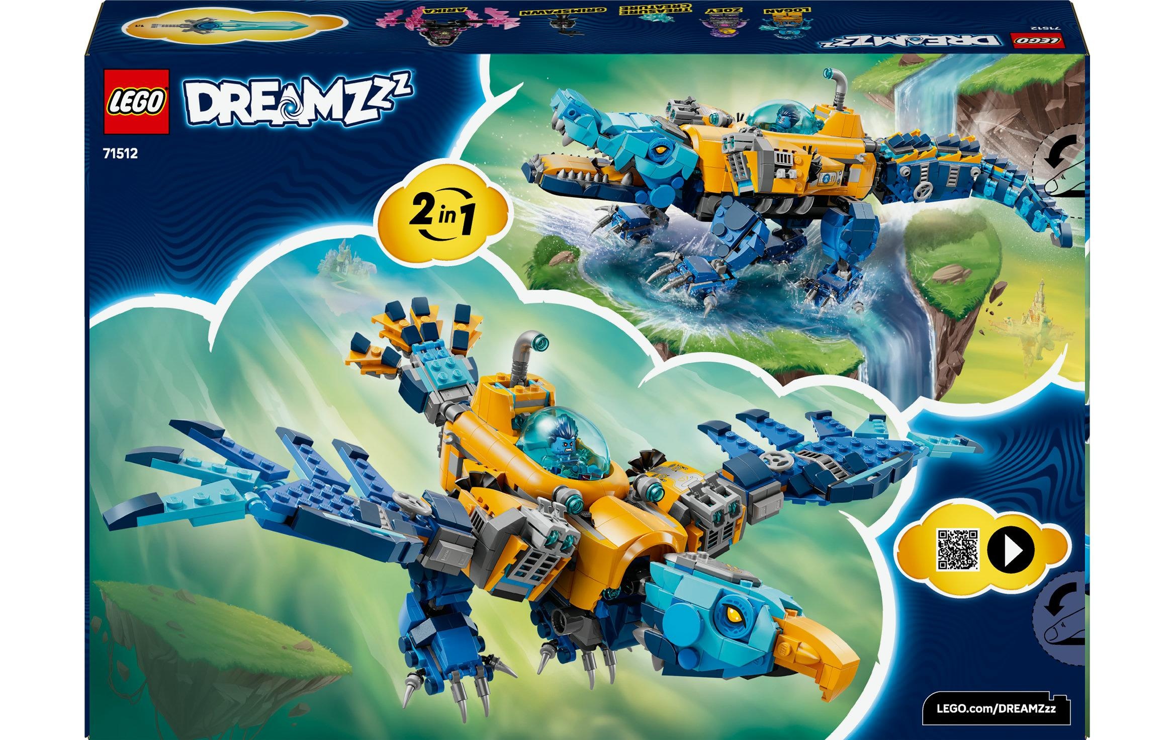LEGO® Konstruktionsspielsteine »DreamZzz Krokodil-U-Boot 71512«