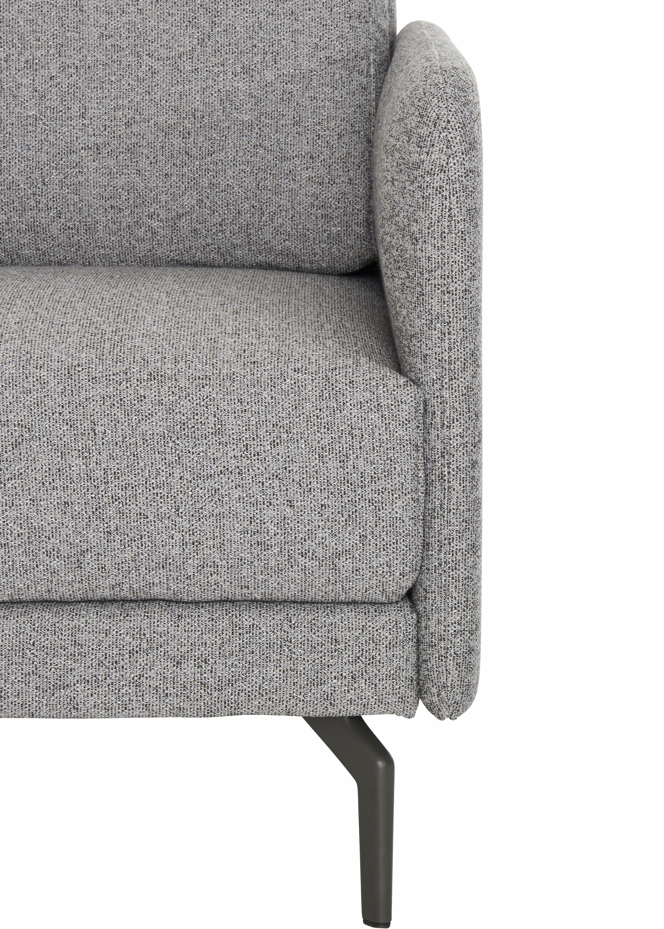 Creation BY ROLF BENZ 3-places »CR.450, Designsofa, edles Sofa, Loungesofa, Ledersofa, klares Design« accoudoir très étroit, largeur 190 cm, pied en aluminium coulé gris ombre