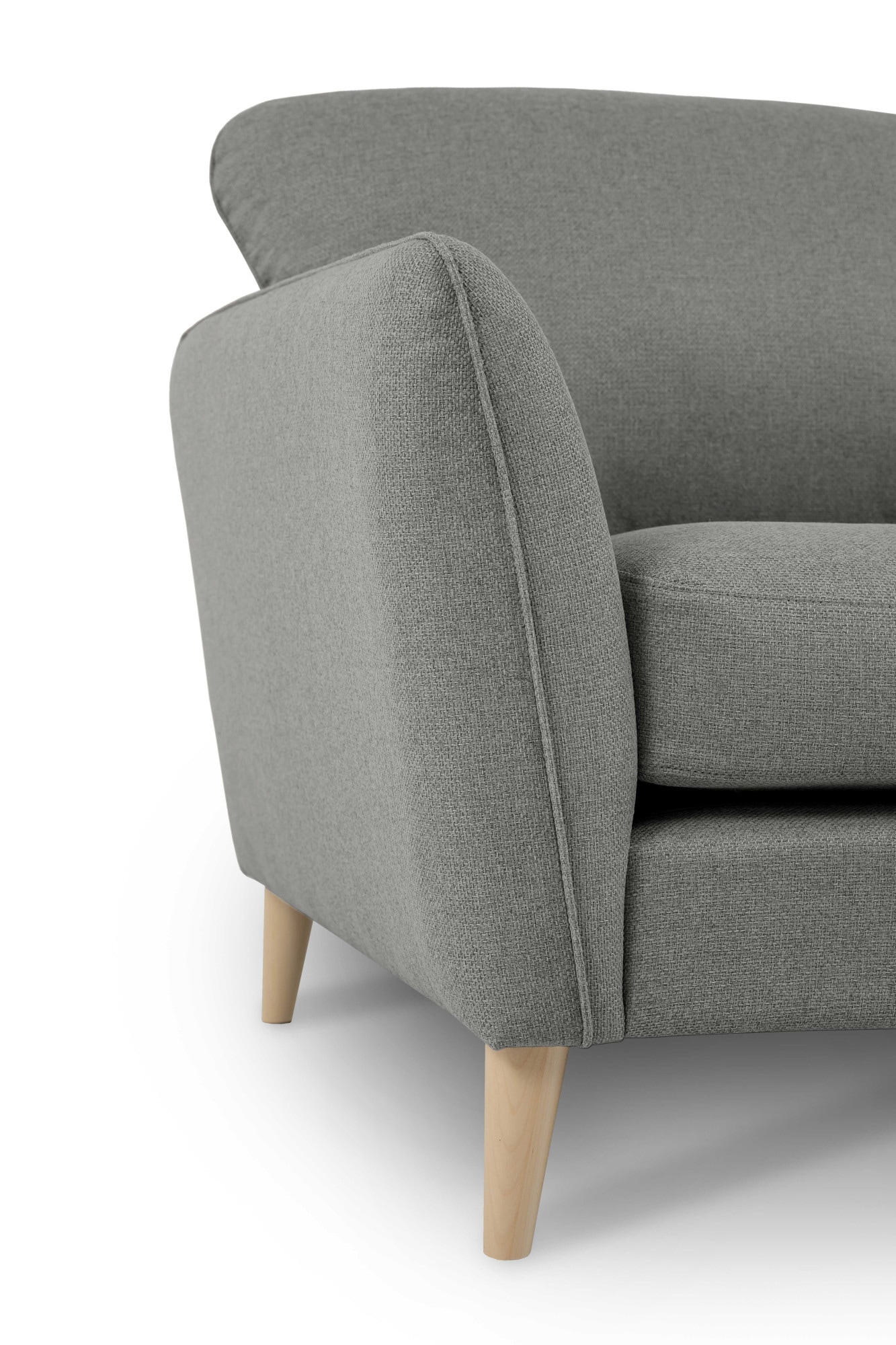 Home affaire 2-Sitzer »MARSEILLE Kompaktsofa 170 cm, Cord, Flachgewebe, Struktur, Webstoff« Massivholzbeine Eiche, Landhausstil, Wellenunterfederung