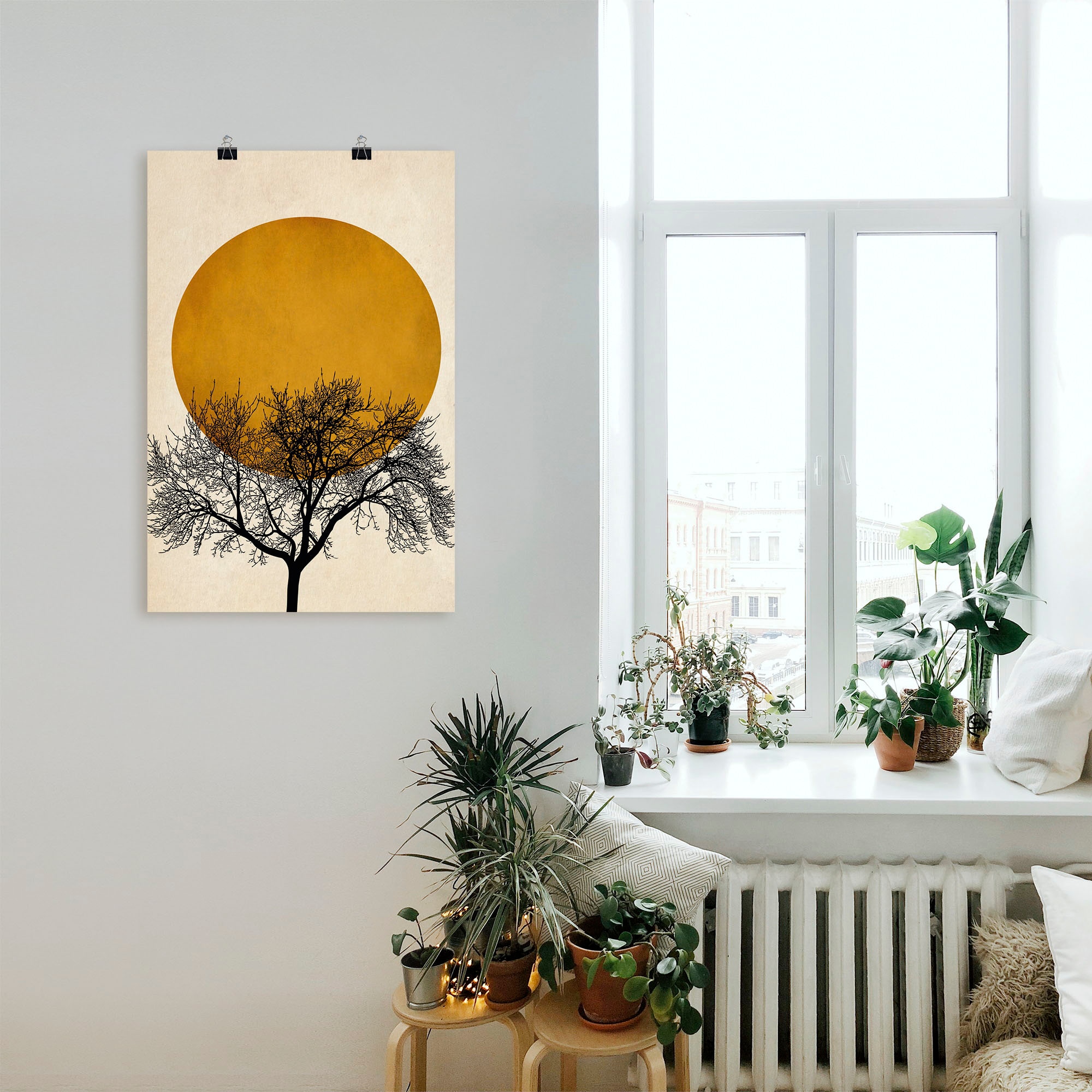 Artland Wandbild »Wintermorgen« Baumbilder 1 Stk. tlg. als Leinwandbild, Poster, Wandaufkleber in verschied. Grössen