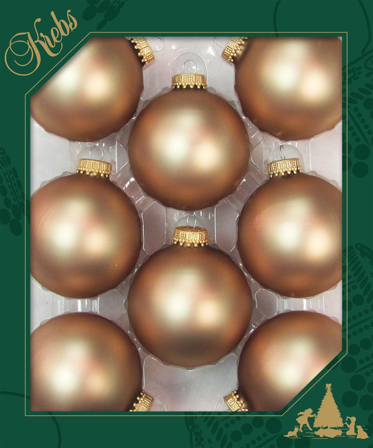 Krebs Glas Lauscha Boule de Noël »CBK10106«