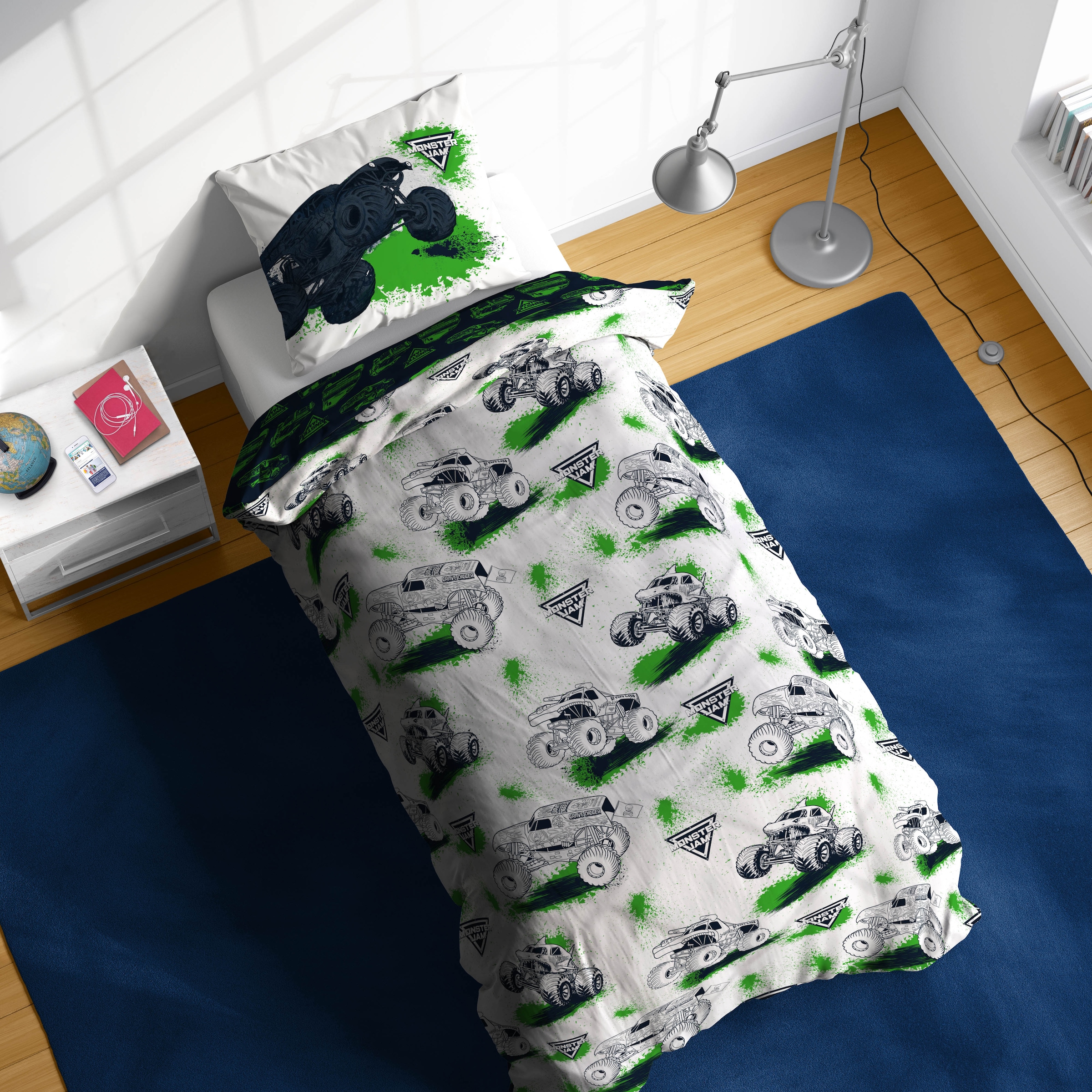   Linge de lit pour enfants »Monster Jam Splat« 2 100% coton