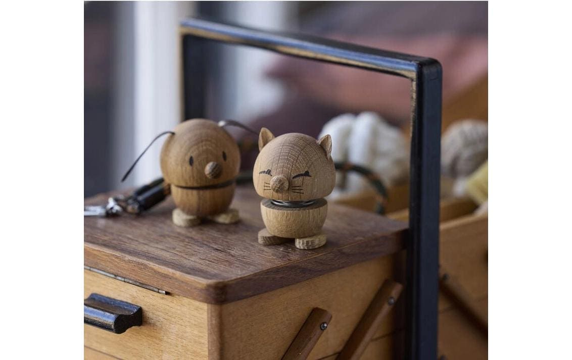 HOPTIMIST Figurine de décoration »Bumble Katze S, 5,5 x 5,9 x 7,3 cm«