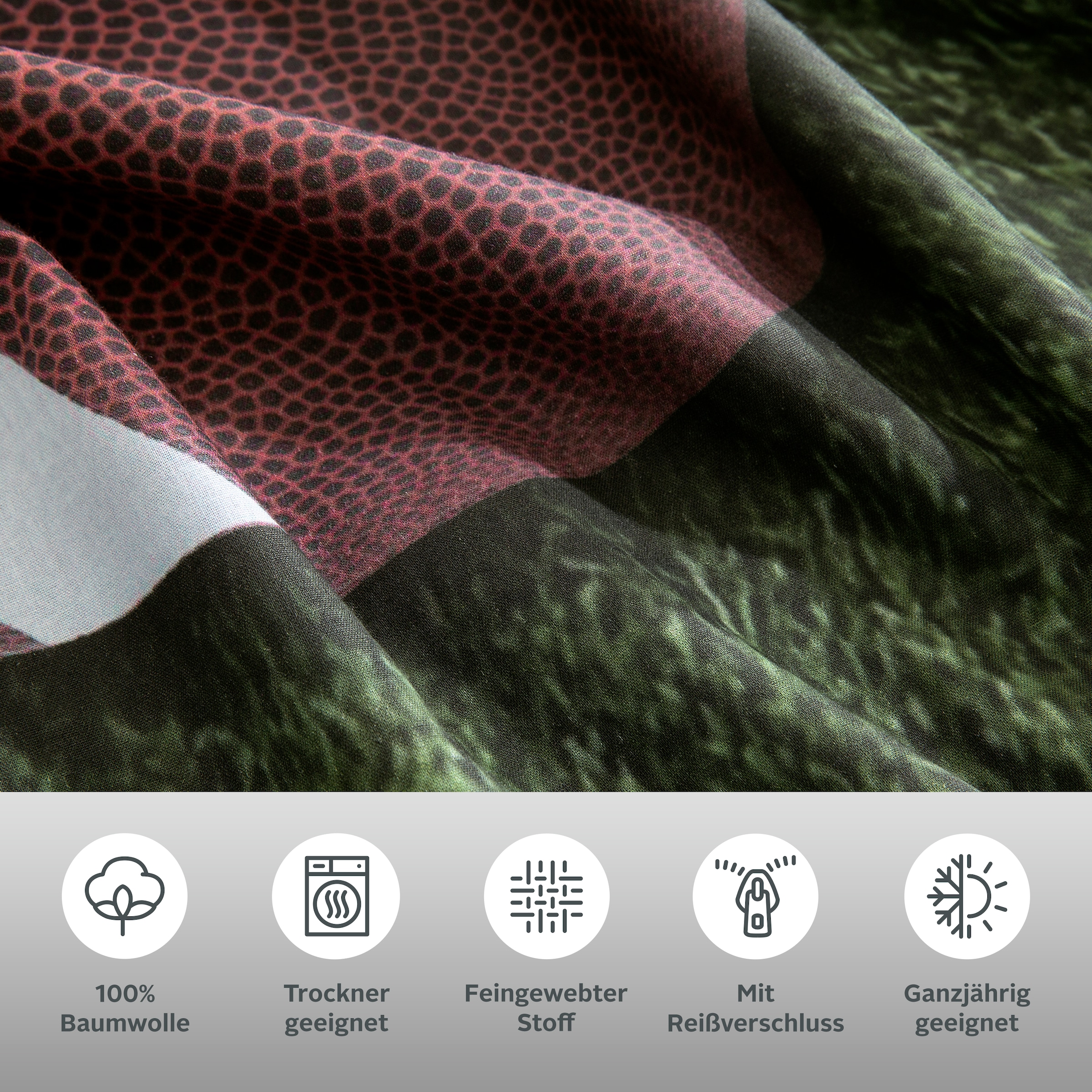 GOODproduct Bettwäsche »Joonas« 2 Stk. Fussball, American Football