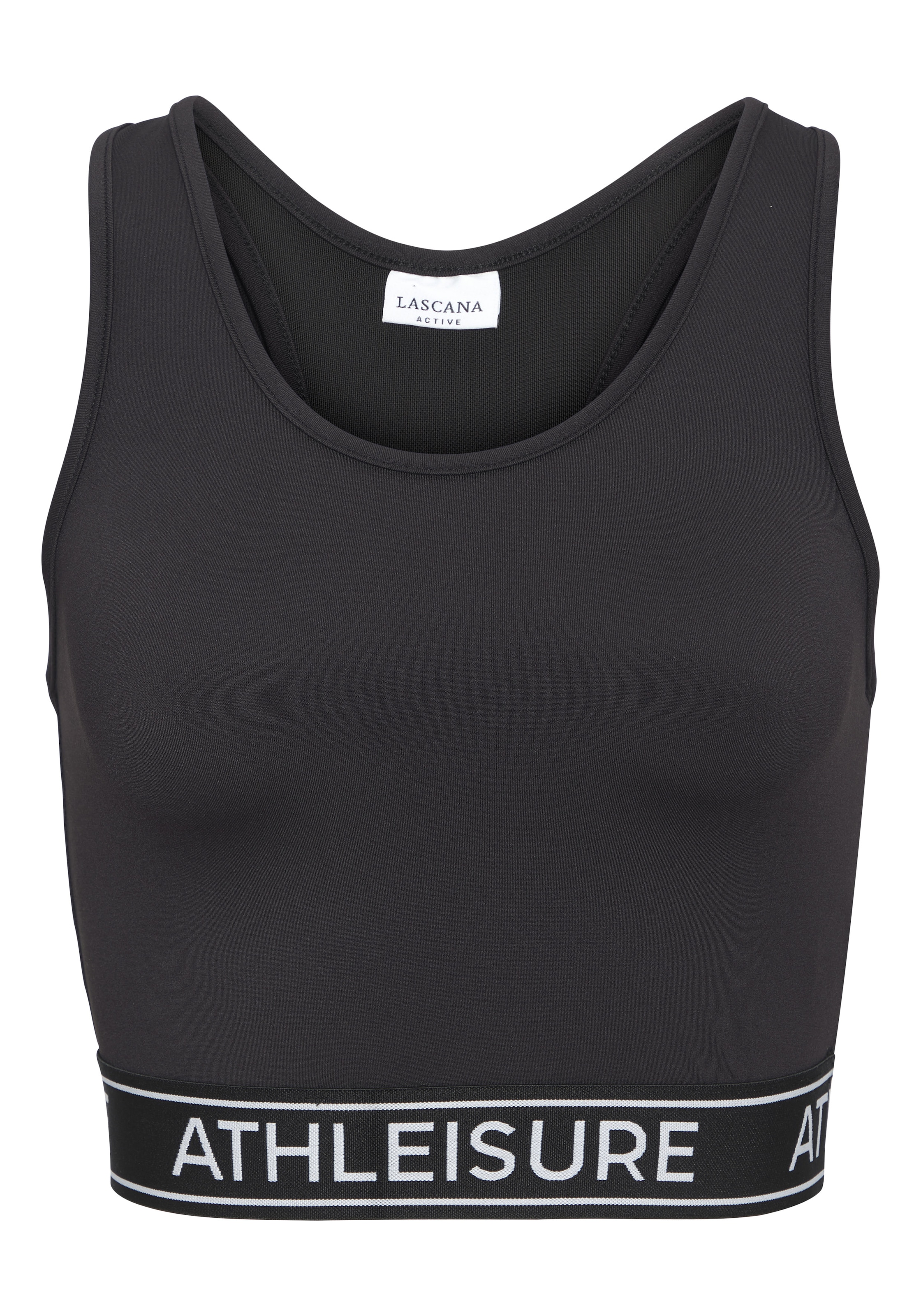 LASCANA ACTIVE Crop-Top avec dos tendance et insert en mesh