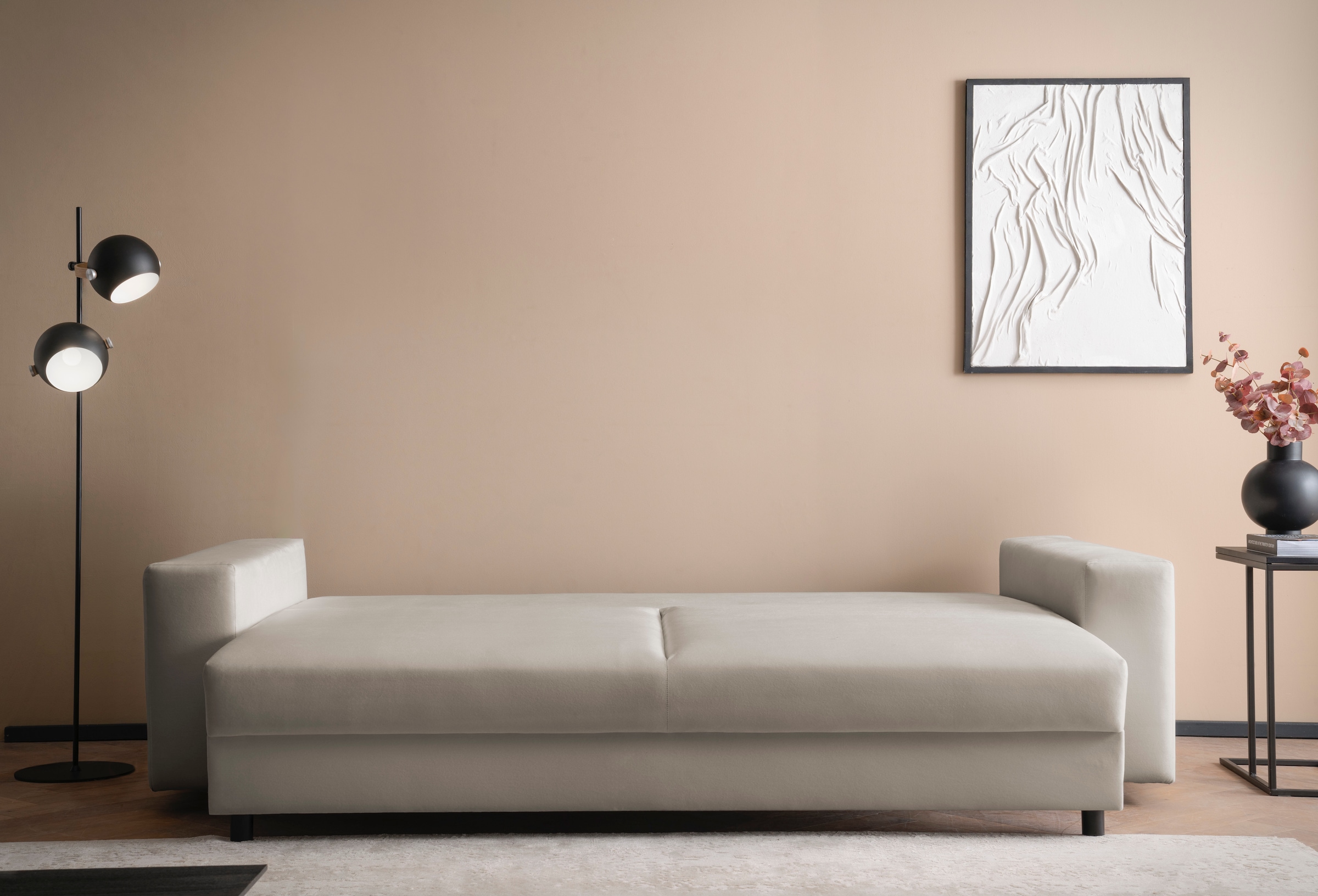 LeGer Home by Lena Gercke Canapé-lit »Imoga, Polster mit Schlaffunktion, 3-Sitzer Sofa, Couch mit Bettkasten« in modernen Farben und Stoffen, Bettfunktion, Liegefläche: 200x150 cm