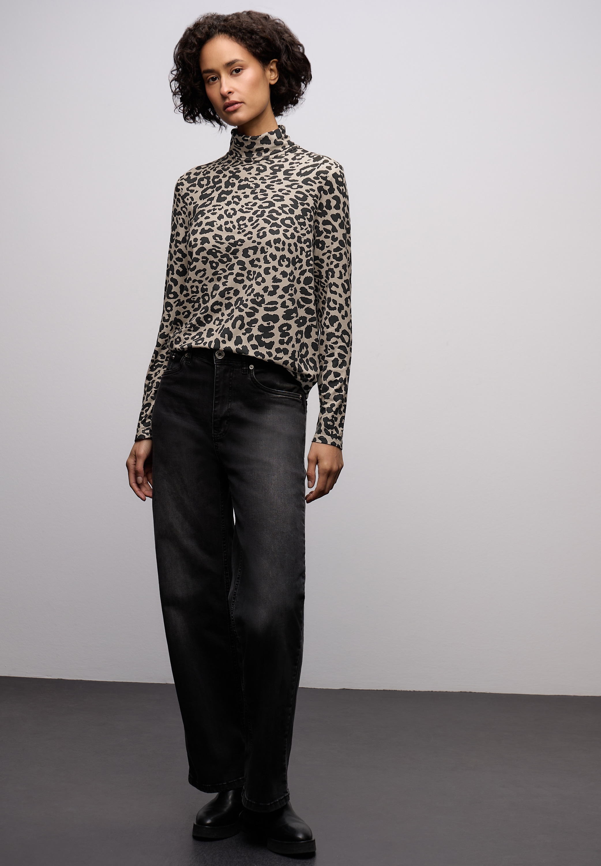 STREET ONE T-shirt à manches longues mit Muster