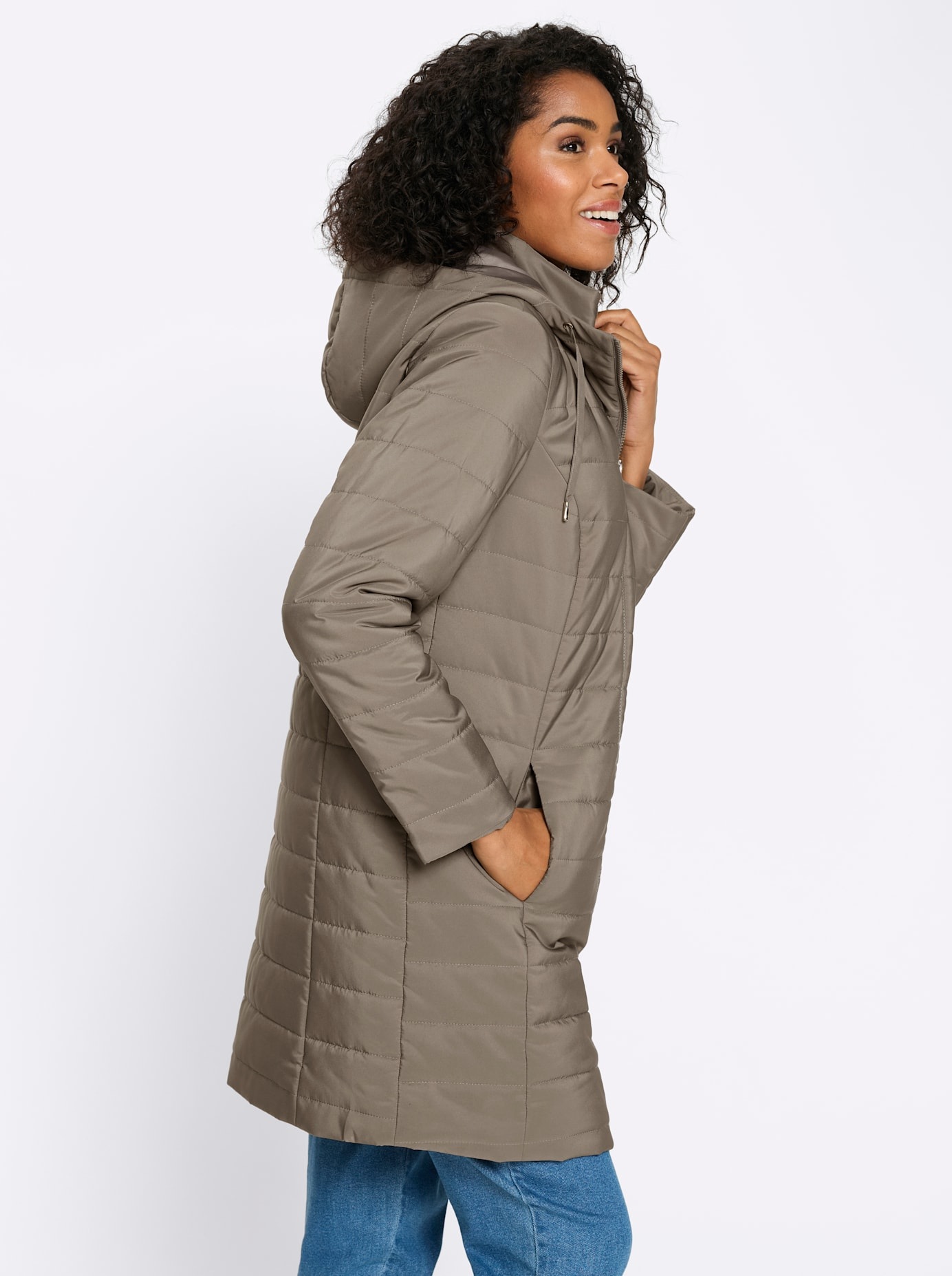 Classic Basics Veste longue mit Kapuze