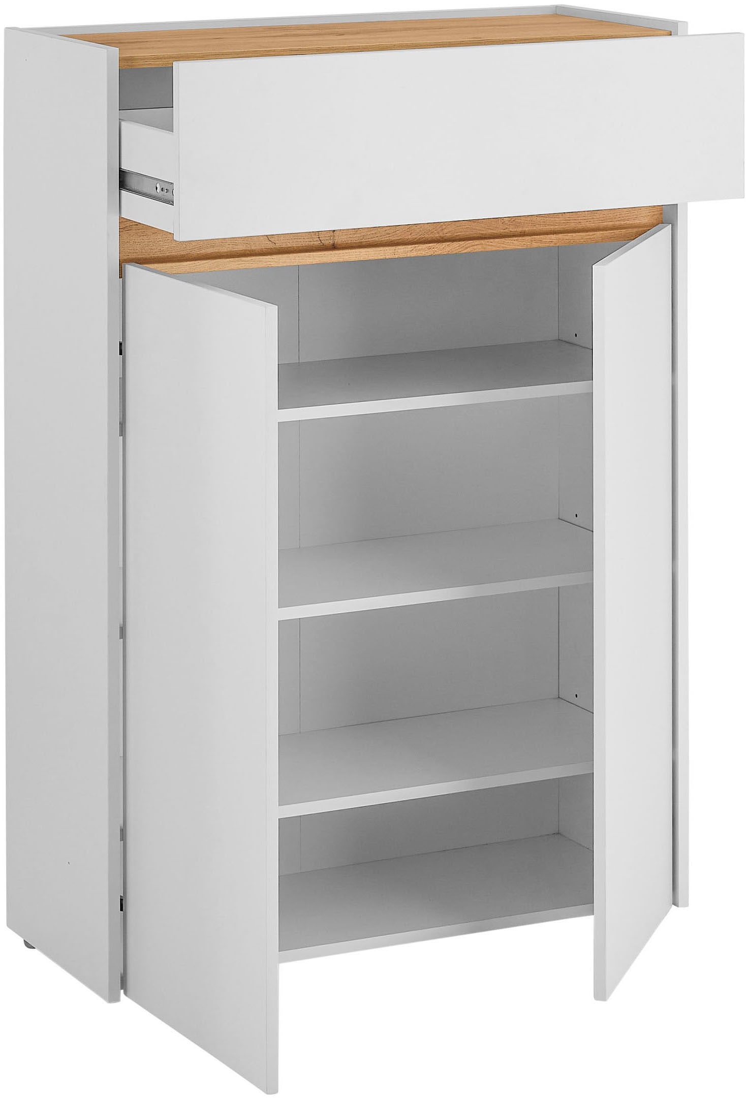 Home affaire Armoire à chaussures »City/Giron, modernes Schuhregal, Schrank für 16 Schuhe, Schuhkommode« eine Schublade und vier Schuhfächer, viel Stauraum, 93 cm breit