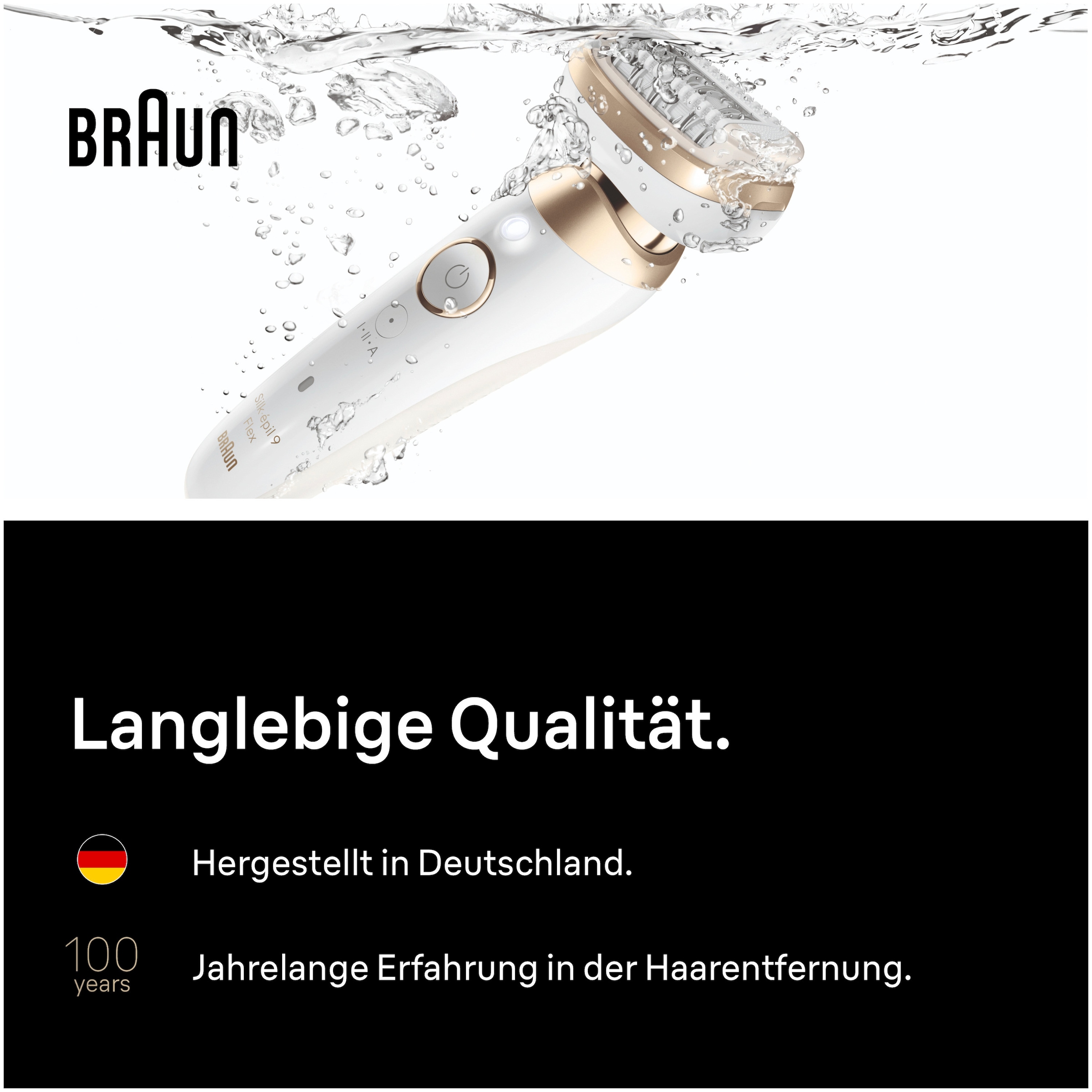 Braun Épilateur »Silk-épil 9 SES9-060 3D« 360° Flex, Wet & Dry, SmartLight, Rasieraufsatz, Trimmeraufsatz