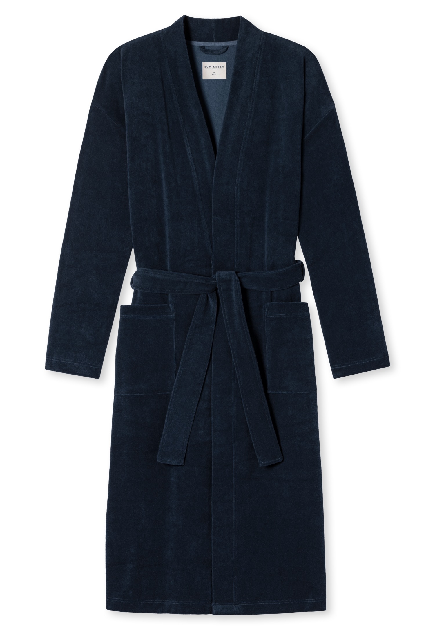 Schiesser Peignoir de bain homme »Feather Terry« Bindegürtel, Seitentaschen