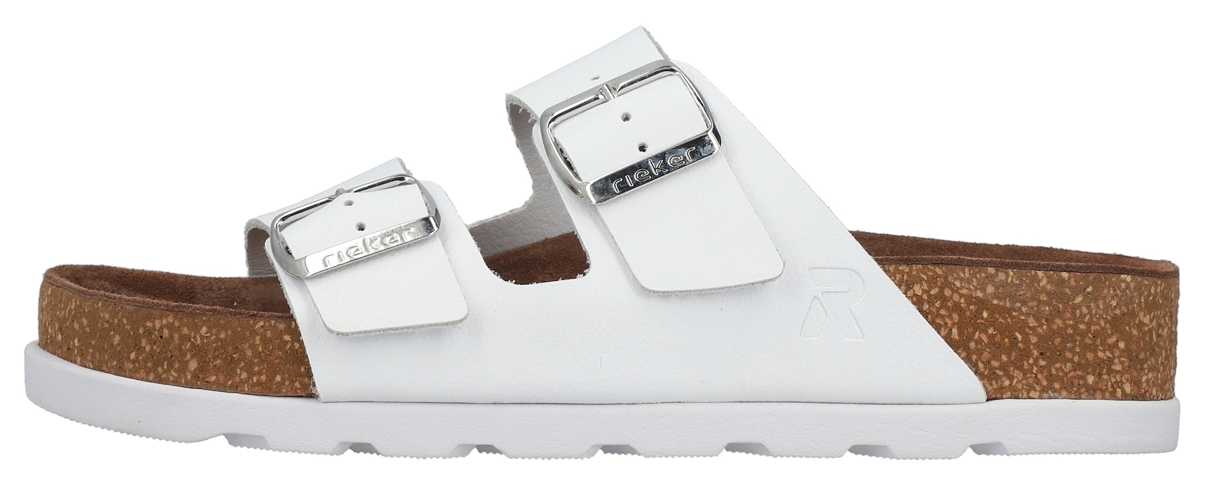Rieker Pantolette  Hausschuh, Sommerschuh, Strandschuh, Zweischnaller mit Softfussbett