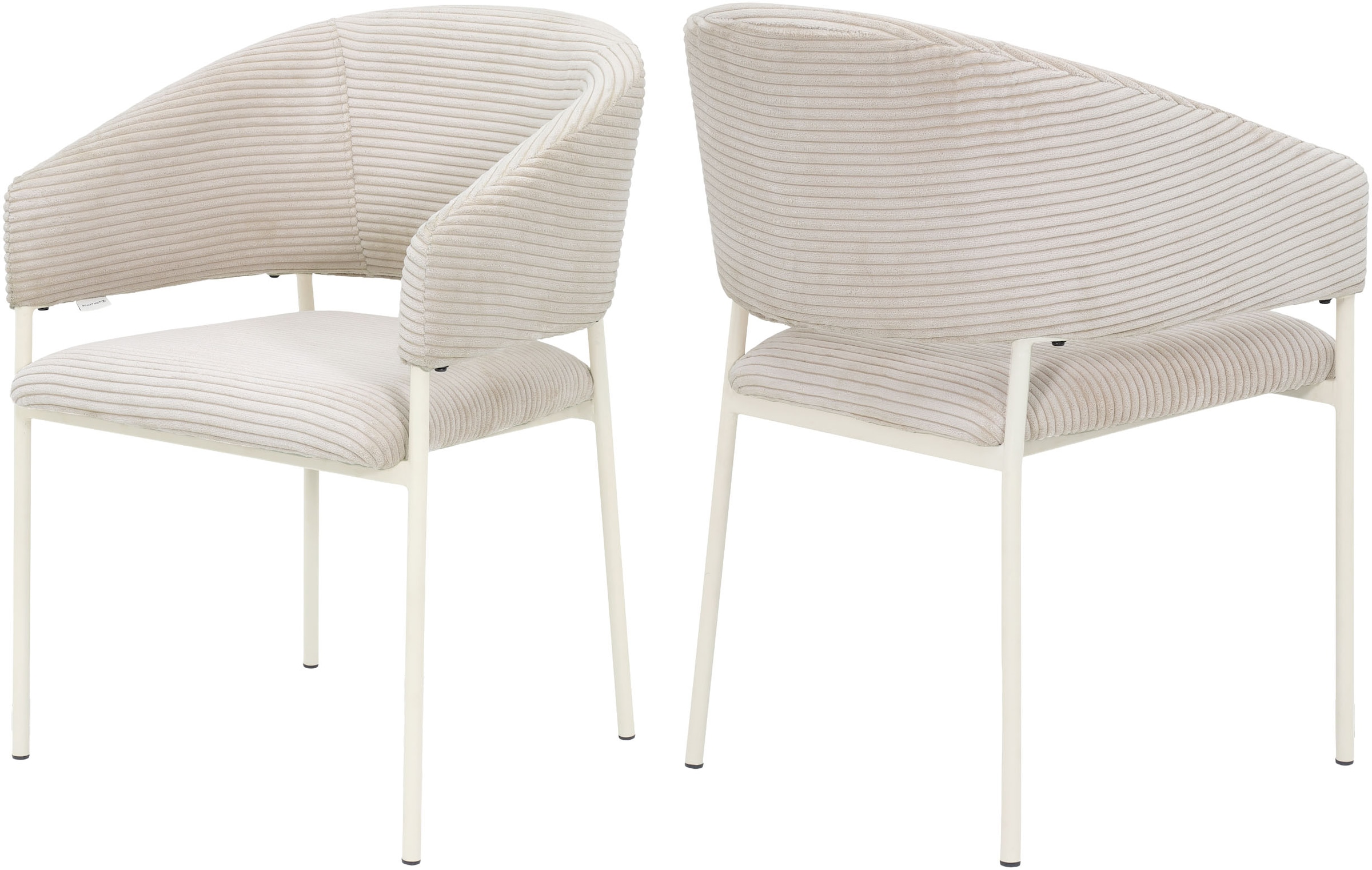 TOM TAILOR HOME Armlehnstuhl »EMBRACE ARMCHAIR« (Set) 2 Stk.Esszimmerstuhl, mit Armlehnen, 4-Fussgestell, Rückenausschnitt