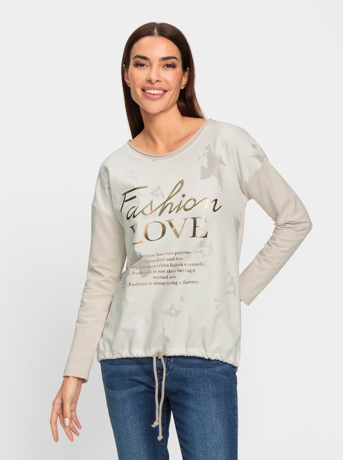 heine Langarmshirt »Druck-Shirt« 1 Stk.