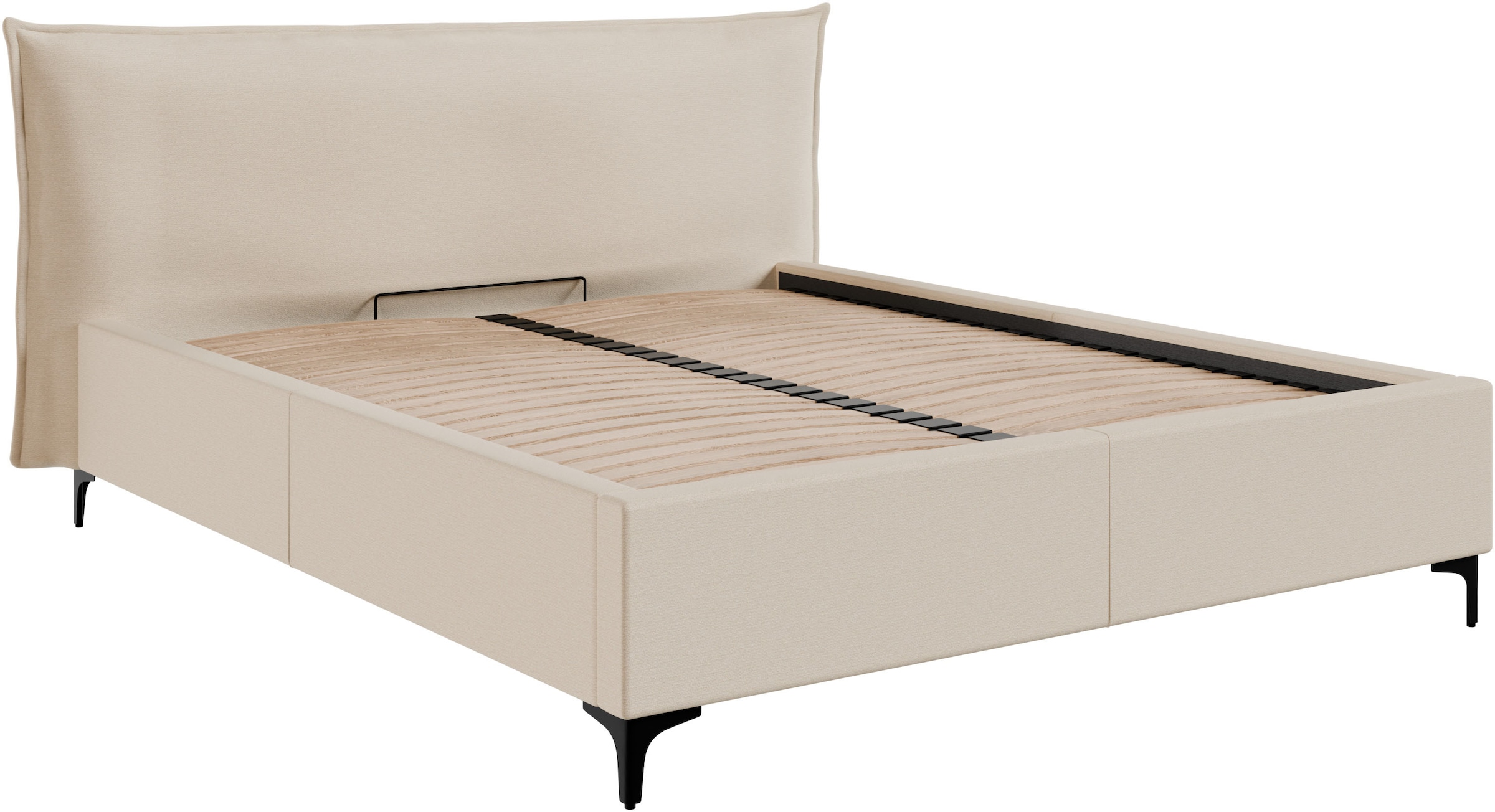 FORTE Lit rembourré »Helsingborg« incl. sommier à lattes, disponible en plusieurs couleurs