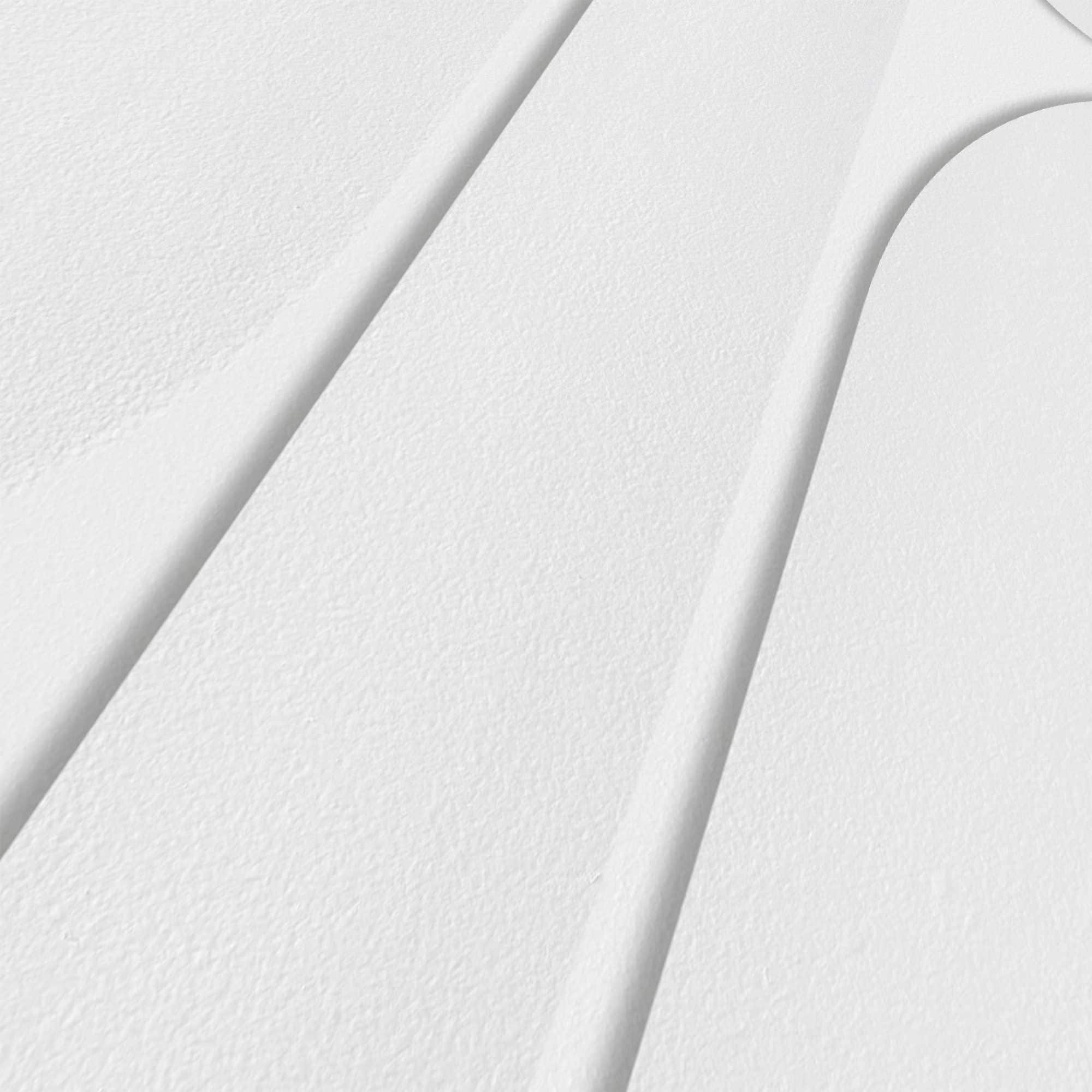 Reinders! Wandbild »Weisses abstraktes« Schlafzimmer - Weiss - MDF - Abstrakt - 70x100 cm