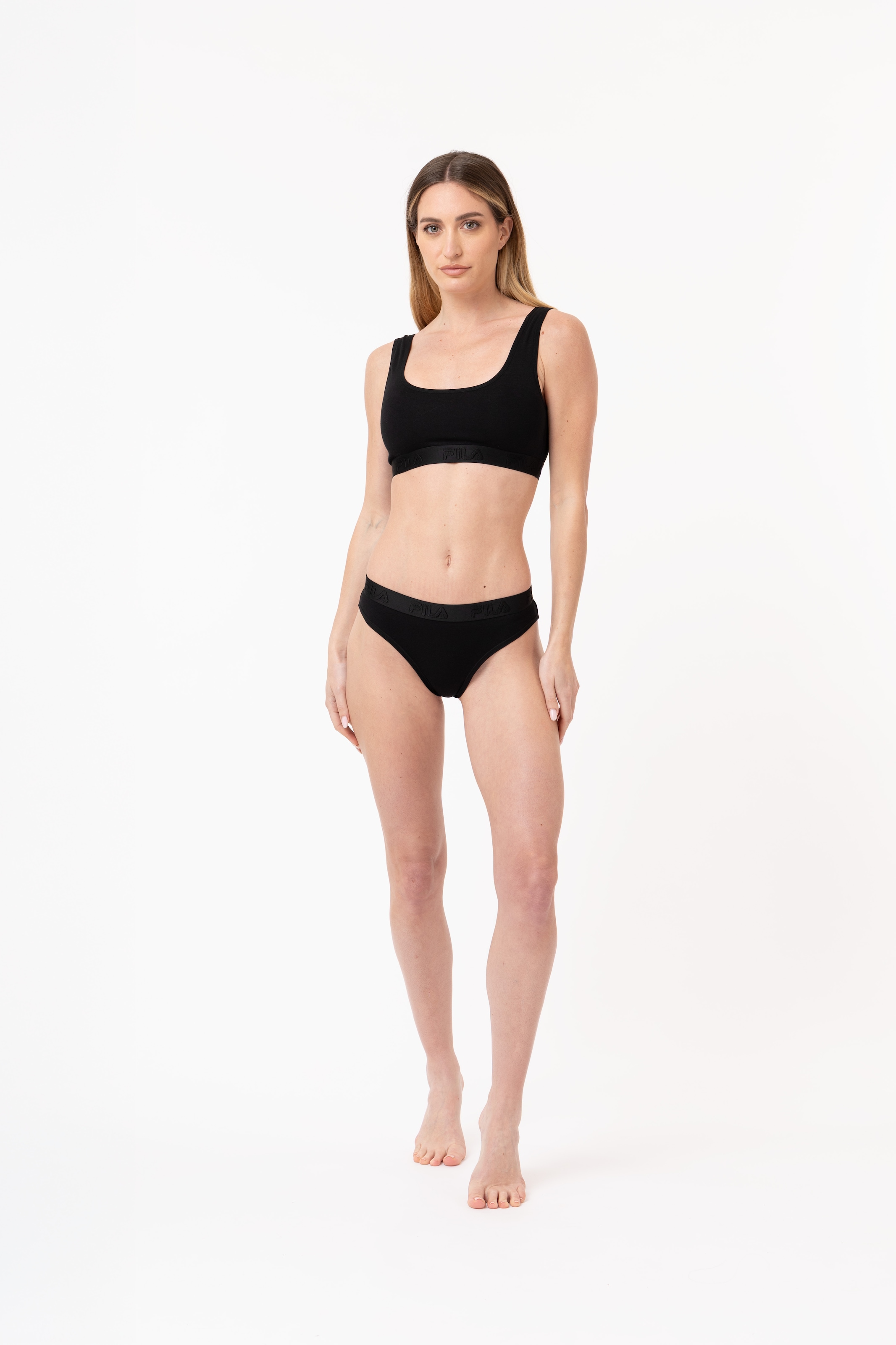 Fila Slip brésilien mélange coton, élastique, ceinture logo