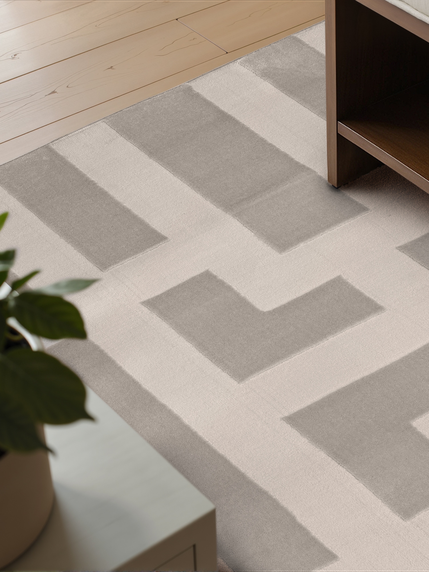 ELLE DECORATION Tapis design »Onyx« Rectangulaire 9 mm Höhe salon, chambre, coureur, effet haut-bas, couloir, brillant
