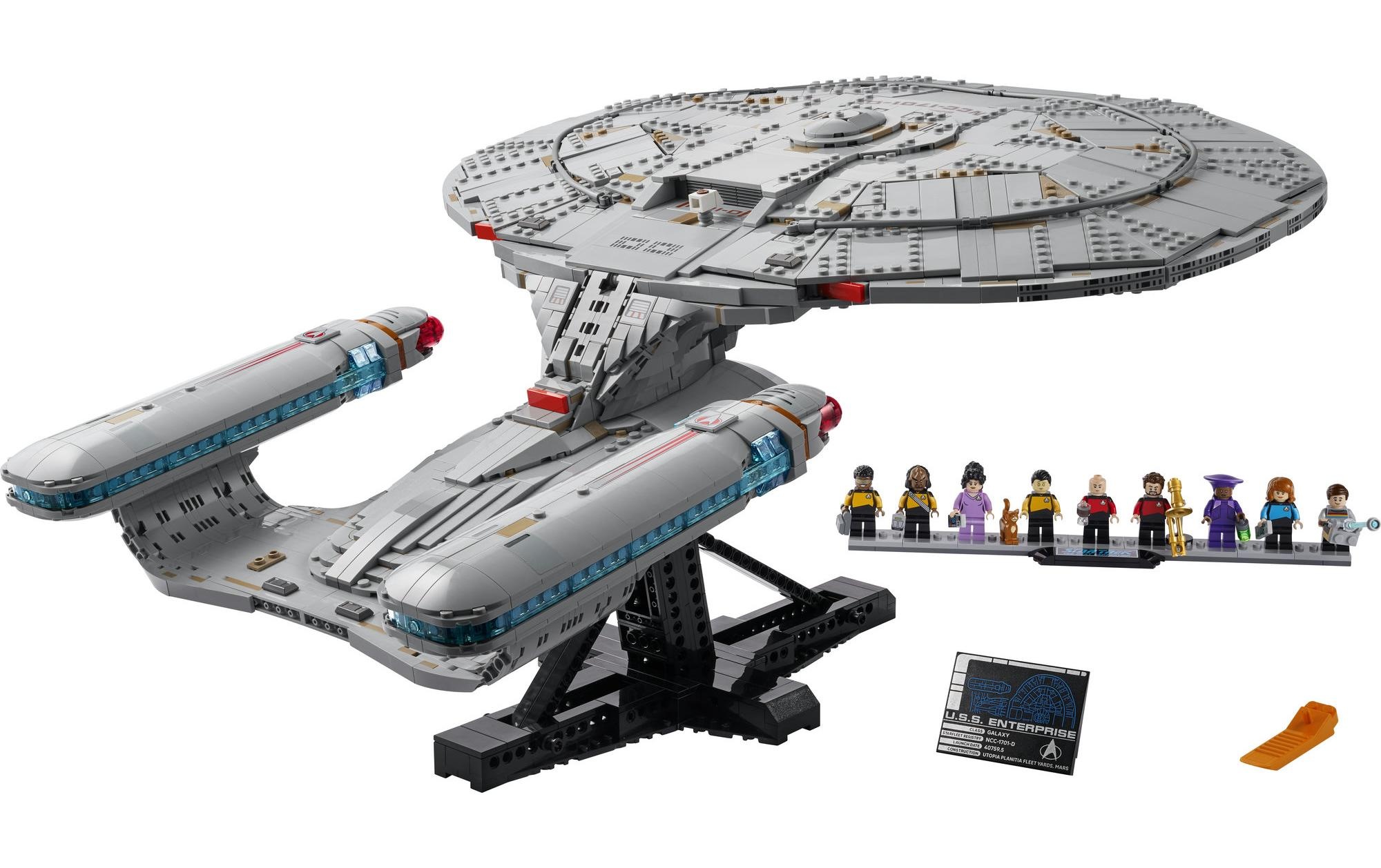 LEGO® Konstruktionsspielsteine »Icons Star Trek: U.S.S. Enterprise NCC-1701-D 10356« Ausstellungsmodell des ikonischen Raumschiffs