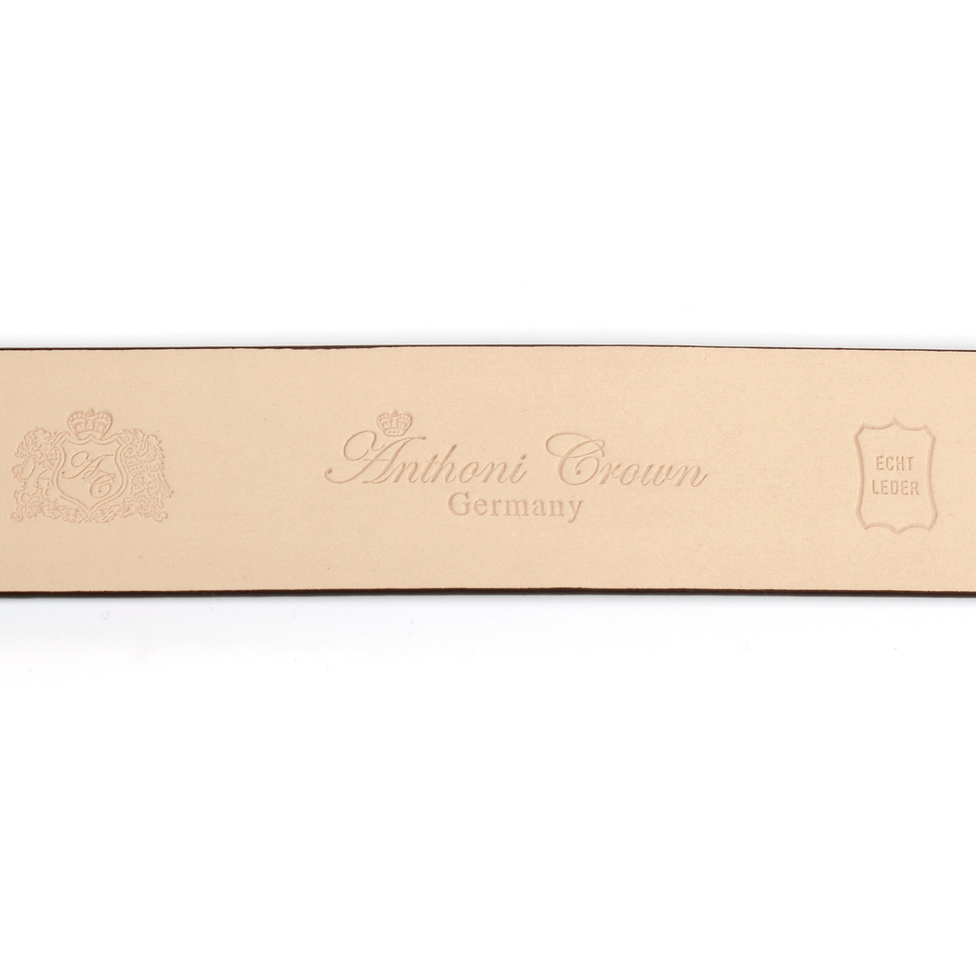 Anthoni Crown Ledergürtel Automatik Ledergürtel mit Designer-Schliesse