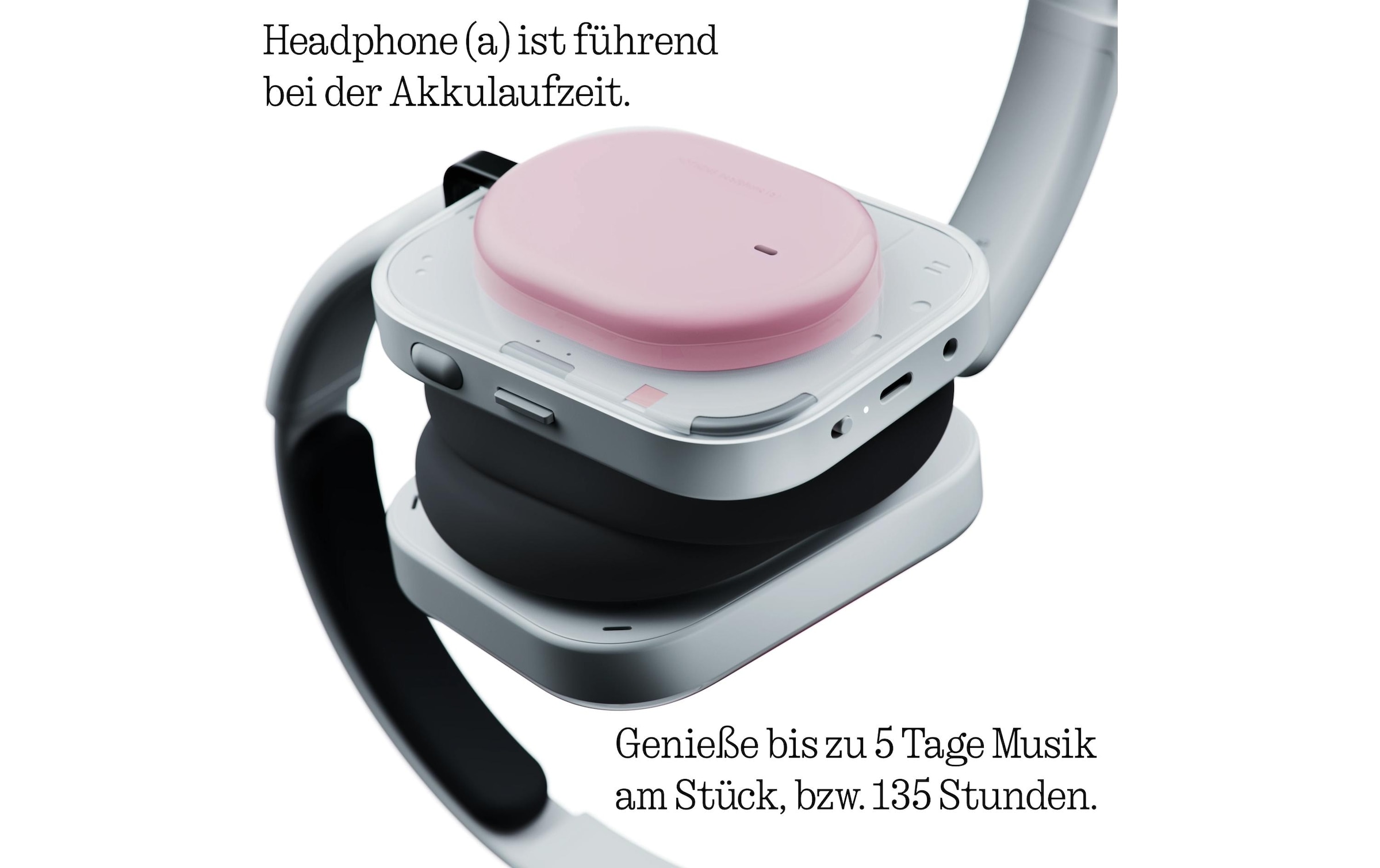NOTHING Over-Ear-Kopfhörer »Headphone (a)« Bluetooth Active Noise Cancelling (ANC) | Freisprechfunktion | Hi-Res | Transparenzmodus