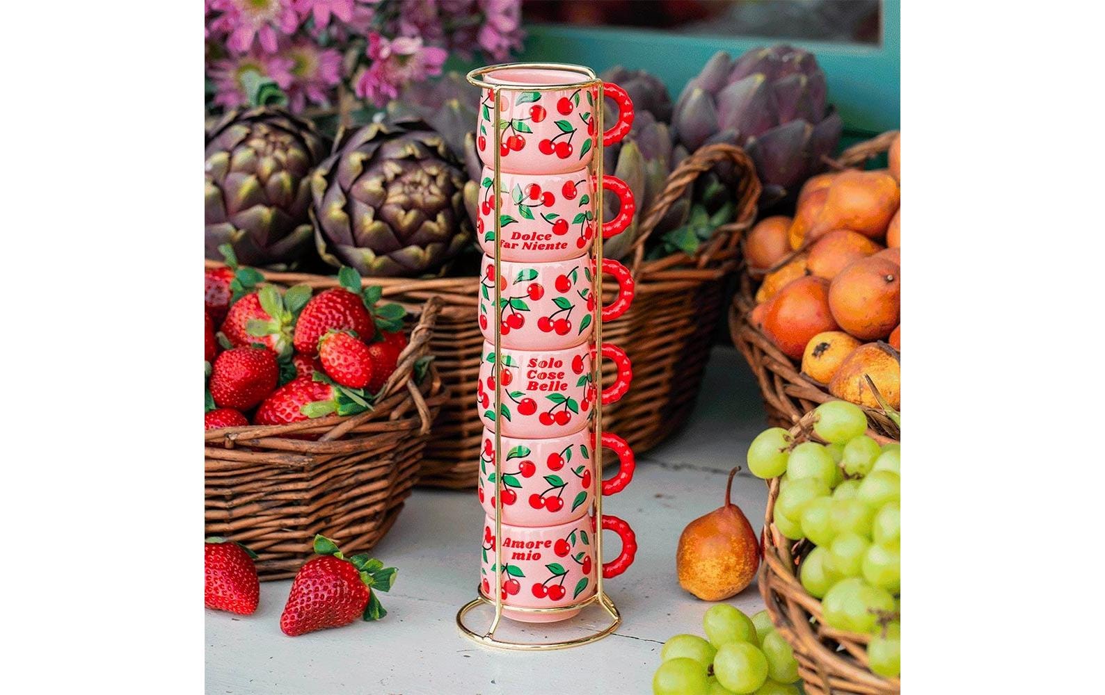 BIALETTI Tasse à expresso »Espressotasse Set Cherries 60 ml, 1 Stück«