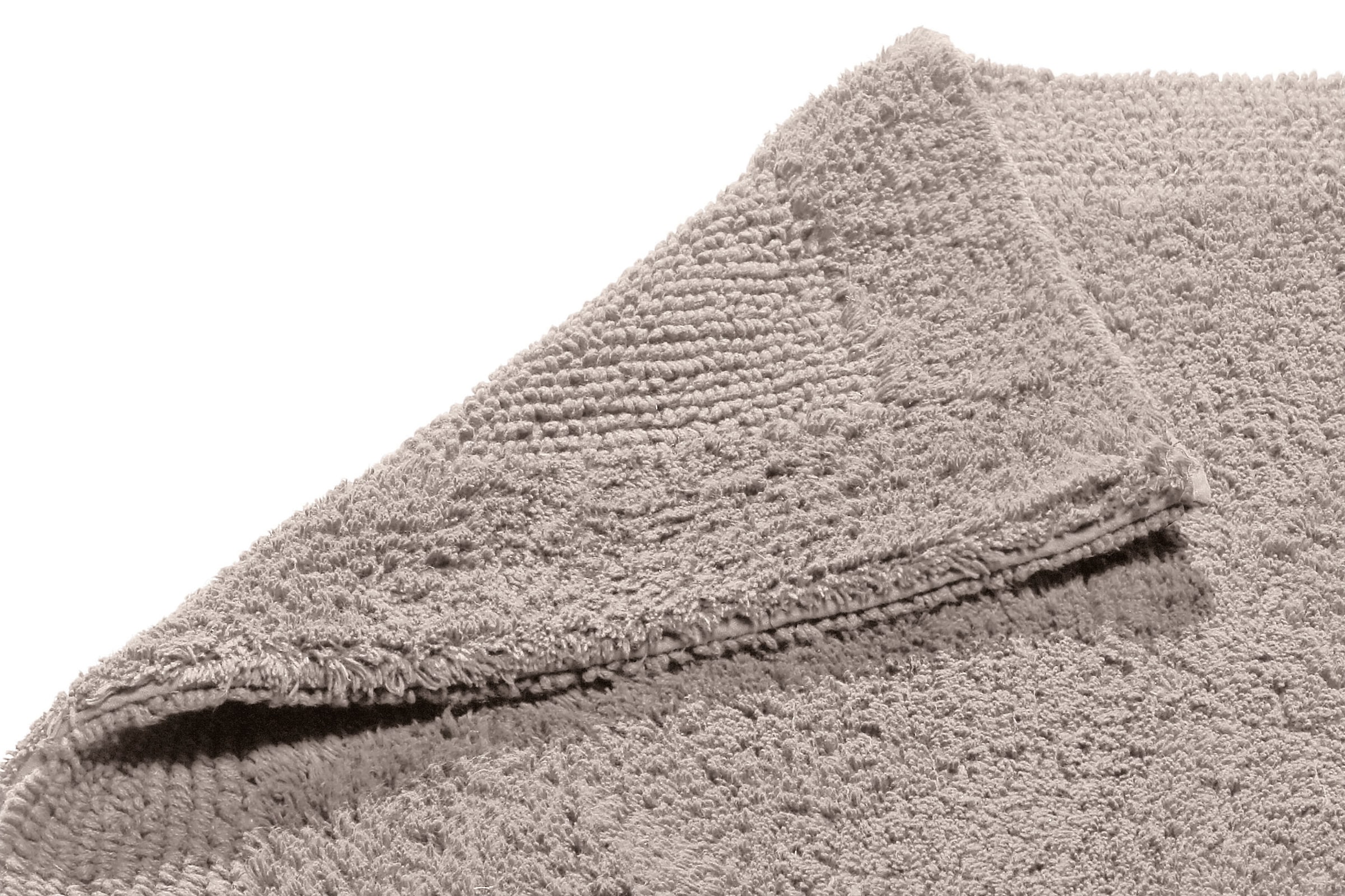 my home Badematte »Kapra, Badvorleger, Badezimmer Teppich« Höhe 14 mm beidseitig nutzbar | fussbodenheizungsgeeignet | strapazierfähig mit Bordüre, Badteppich, Badematte, Baumwolle