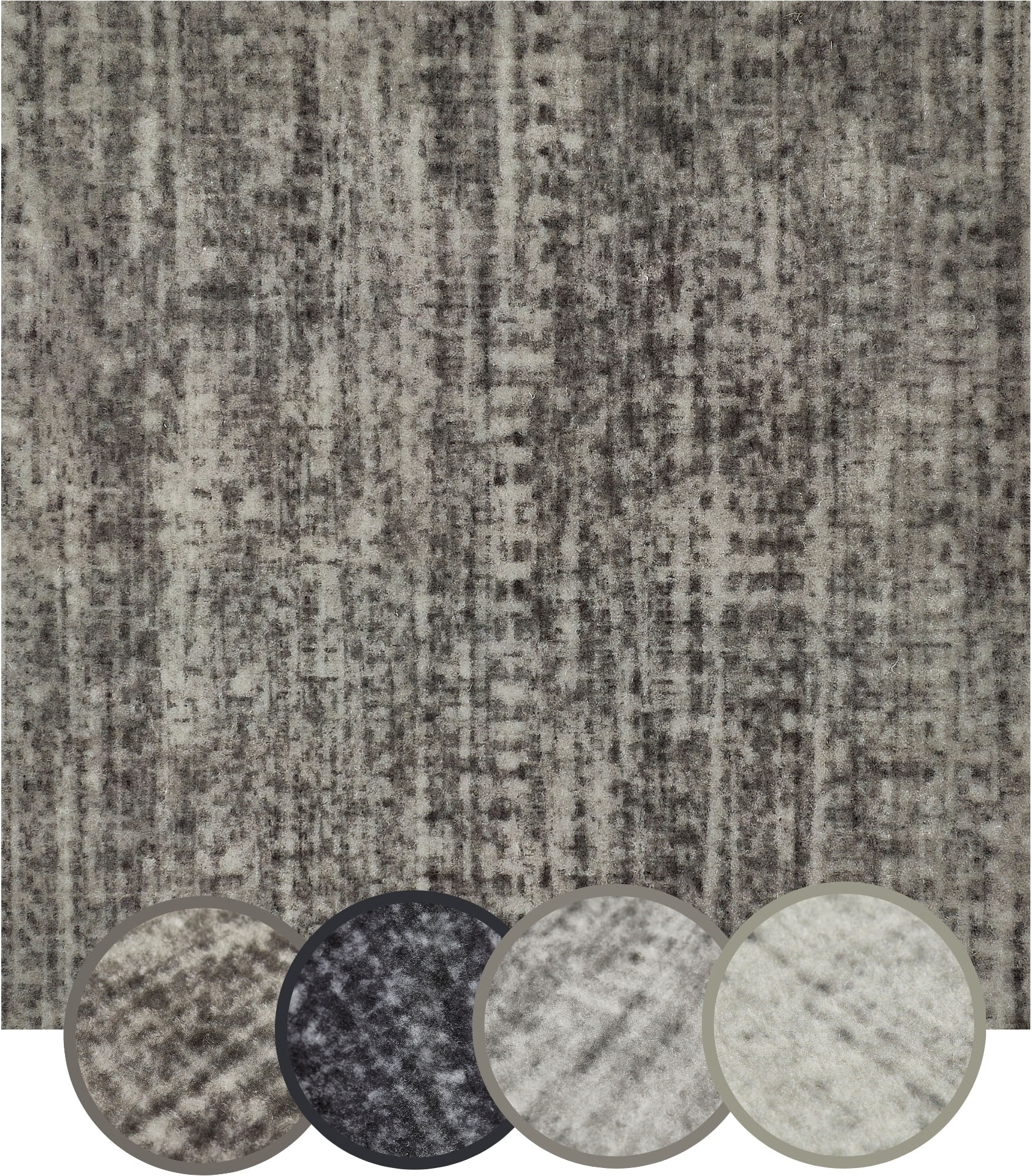 Andiamo Dalle de moquette »Paris Nadelfilz, Gesamthöhe ca. 4 mm« Carré 40x40 cm, autocollant, robuste & résistant, 25 pièces (4 m²)
