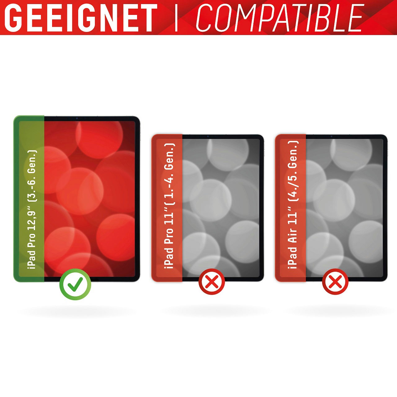 Displex Displayschutzfolie »Tablet Glass iPad Pro 12,9" (3/4/5 Gen.)« für iPad Pro 12,9" (3/4/5/6 Gen.)