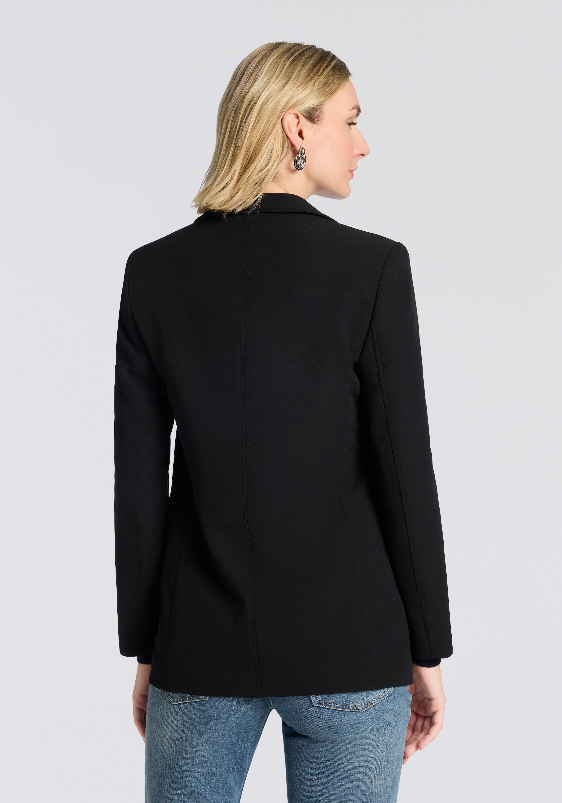 BOSS ORANGE Blazer court »Jabla Premium Damenmode« aus knitterarmem Krepp