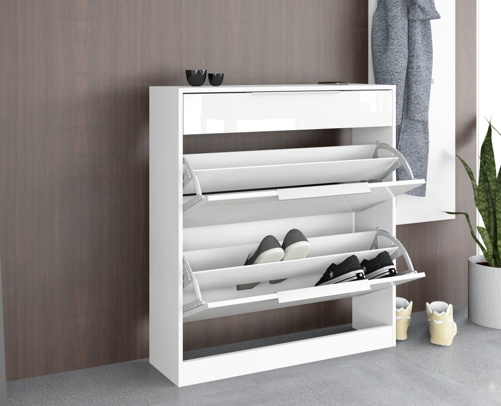 borchardt Möbel Armoire à chaussures »Oliva« Stehende Montage, Wandmontage & Glasböden unter Mehr aus der Serie