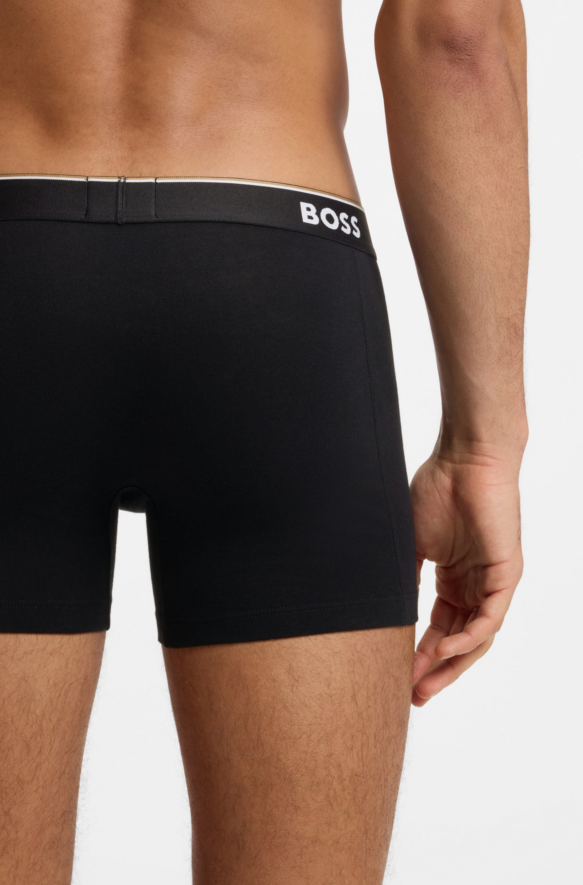 BOSS Boxer »Boxer 3 PACK« mit farblich passendem Webbund