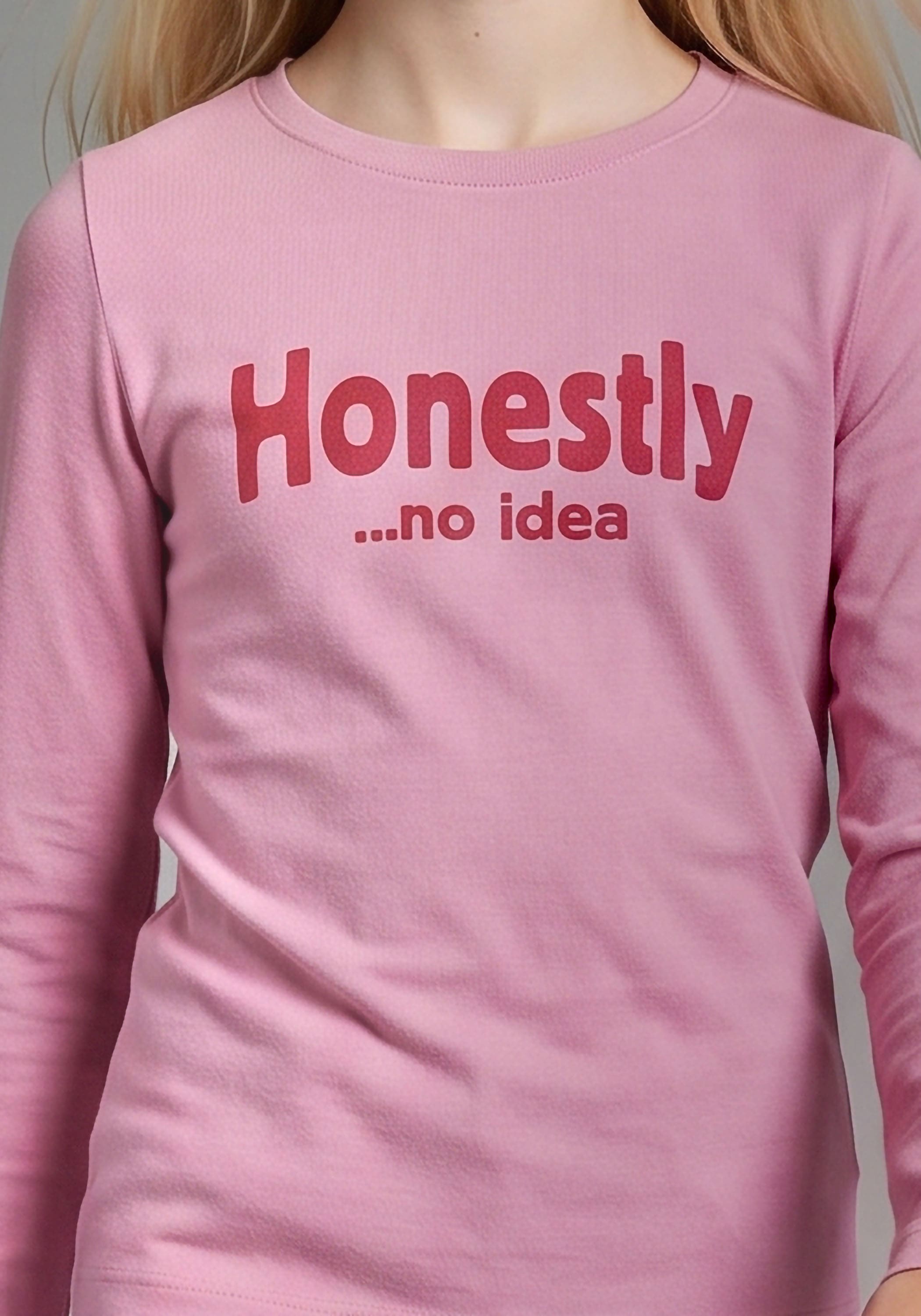 KIDSWORLD T-shirt à manches longues »Slogan Shirt: HONESTLY« à manches longues, style basique, col rond profond,