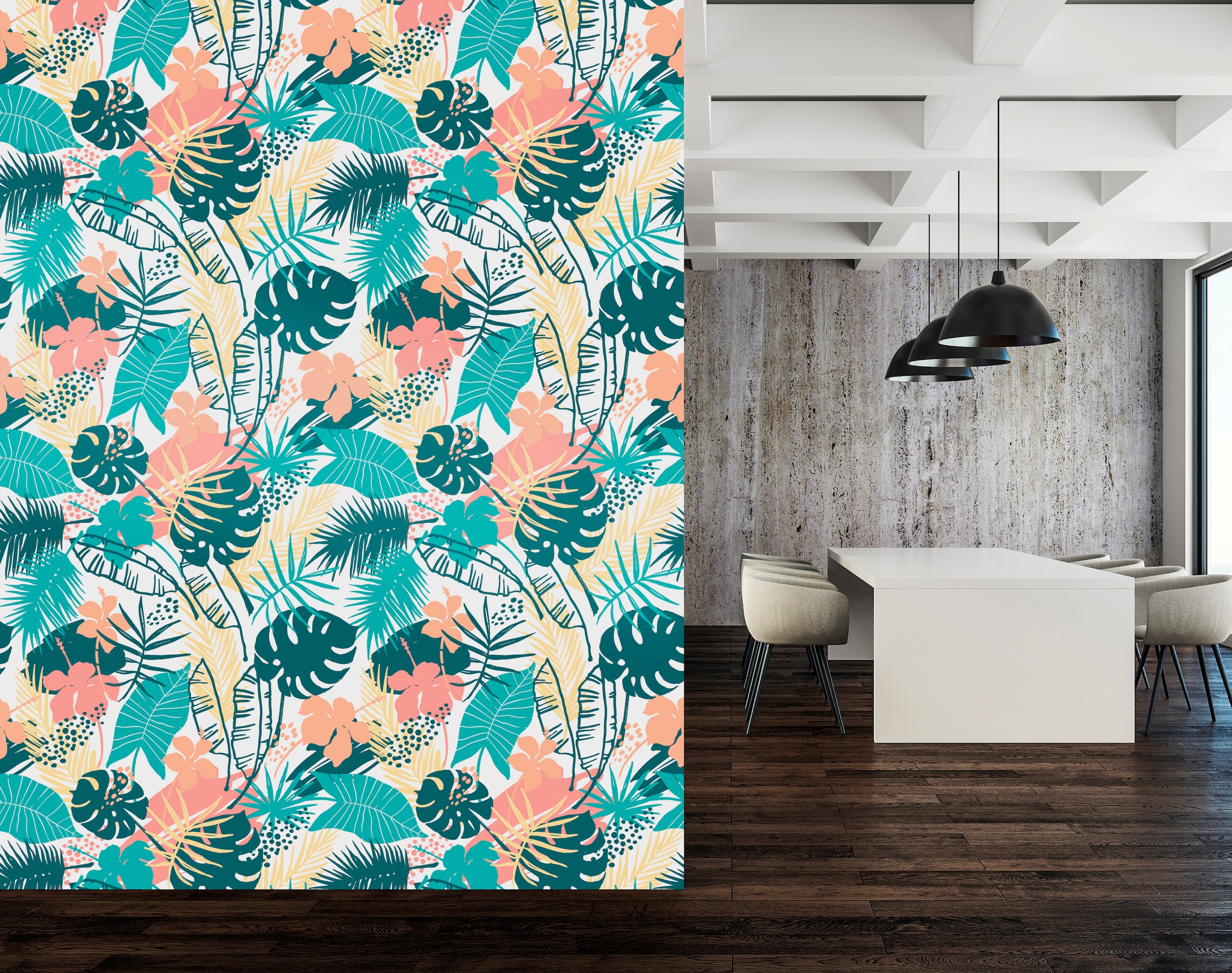 queence Vinyltapete »Islay« Motiv | bedruckt | botanisch | geblümt | gemustert | natürlich glatt 90x250cm, selbstklebend, kinderleichte Anbringung, , Sticker