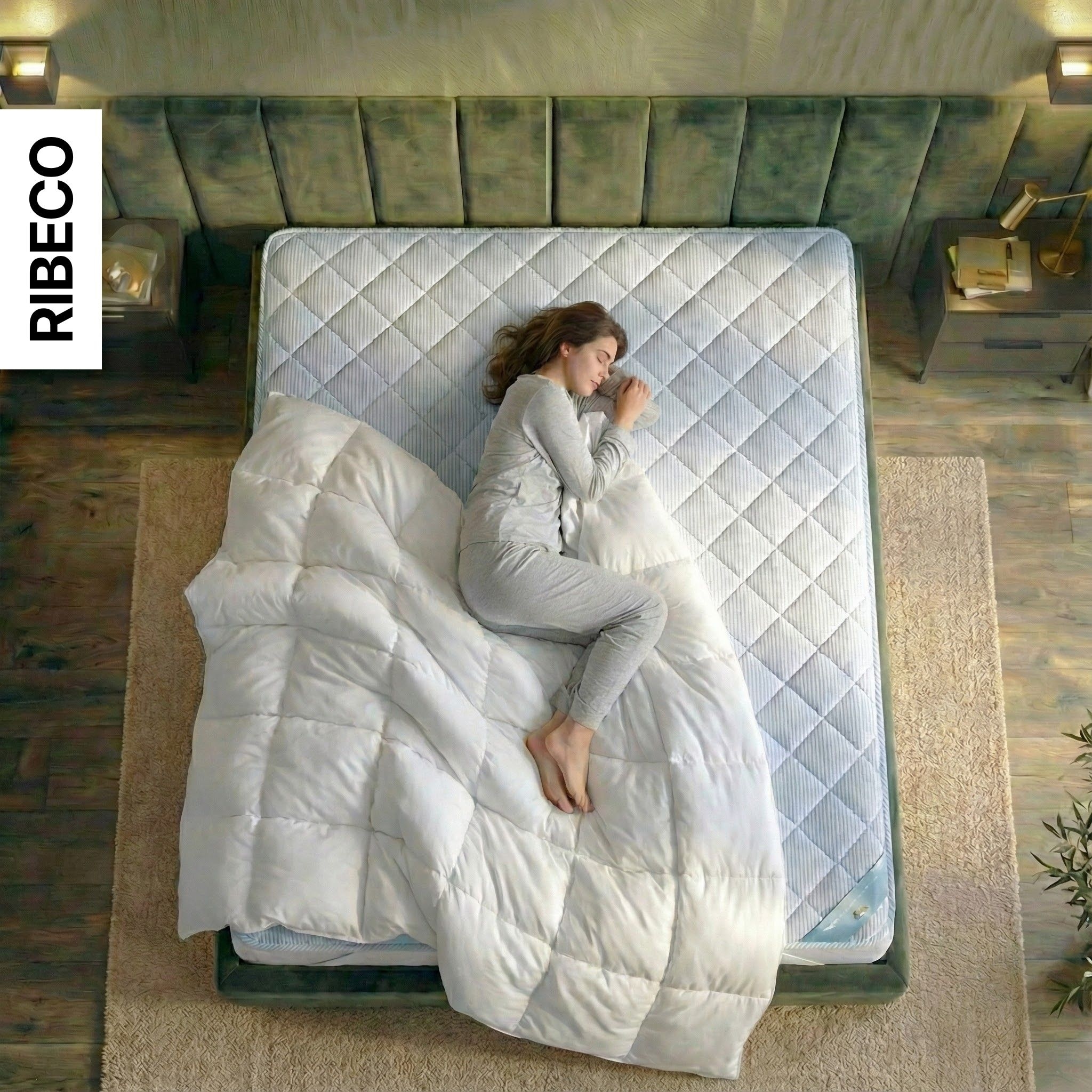 RIBECO Matratzenauflage »Top Cool, Auflage 90x200 cm, 120x200 cm, 180x200 cm, wendbar« Matratzenschoner, mit über 1.400 positiven Kundenbewertungen!