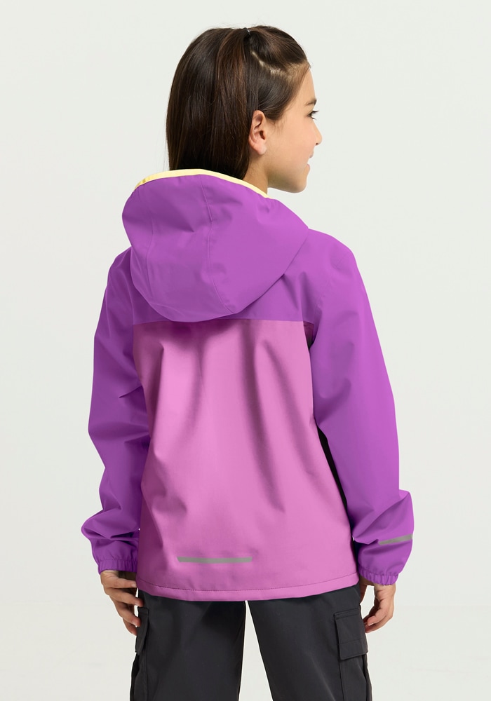 Jack Wolfskin Regenjacke »ADVENTURETRIBE 2L JKT K« atmungsaktiv, wasserdicht, mit Reissverschluss, normale Länge